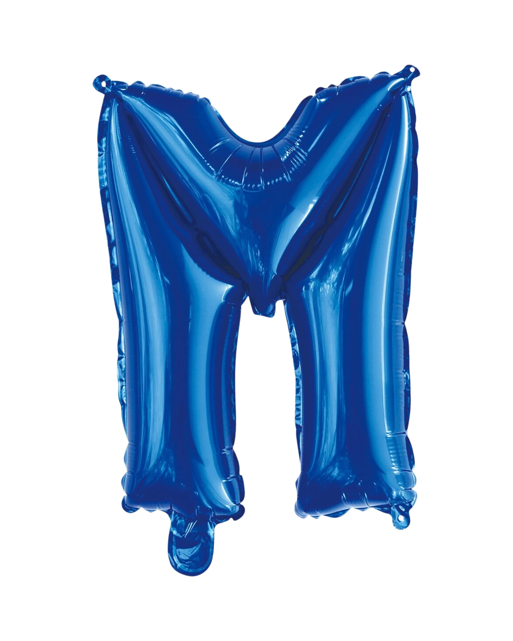 1 Meteor Letter M Foil Air Fill Balloon 35.5cm - Blue, 1 of 2