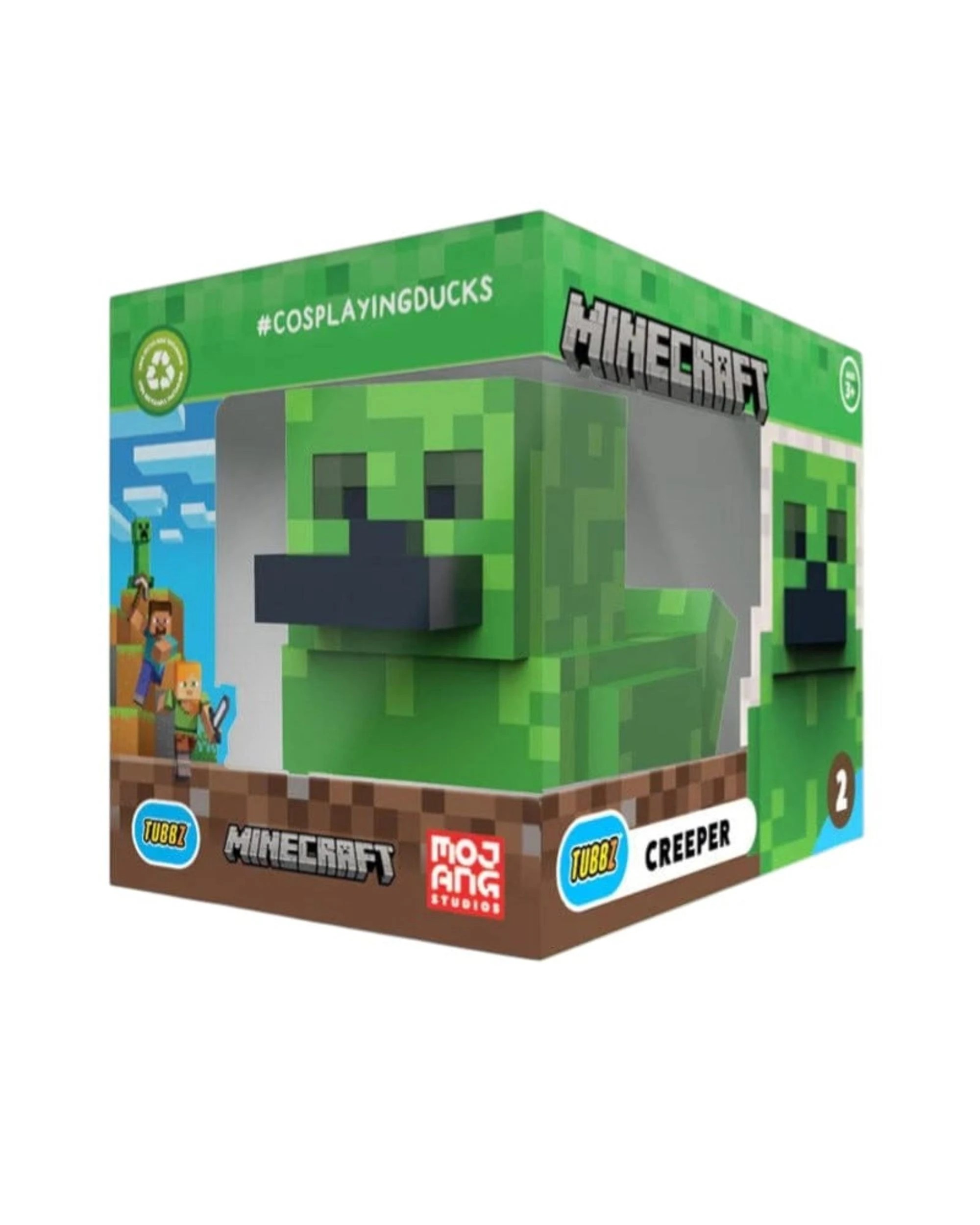 1 TUBBZ Minecraft Creeper Boxed Edition Cosplaying Duck Figure, 1 of 8