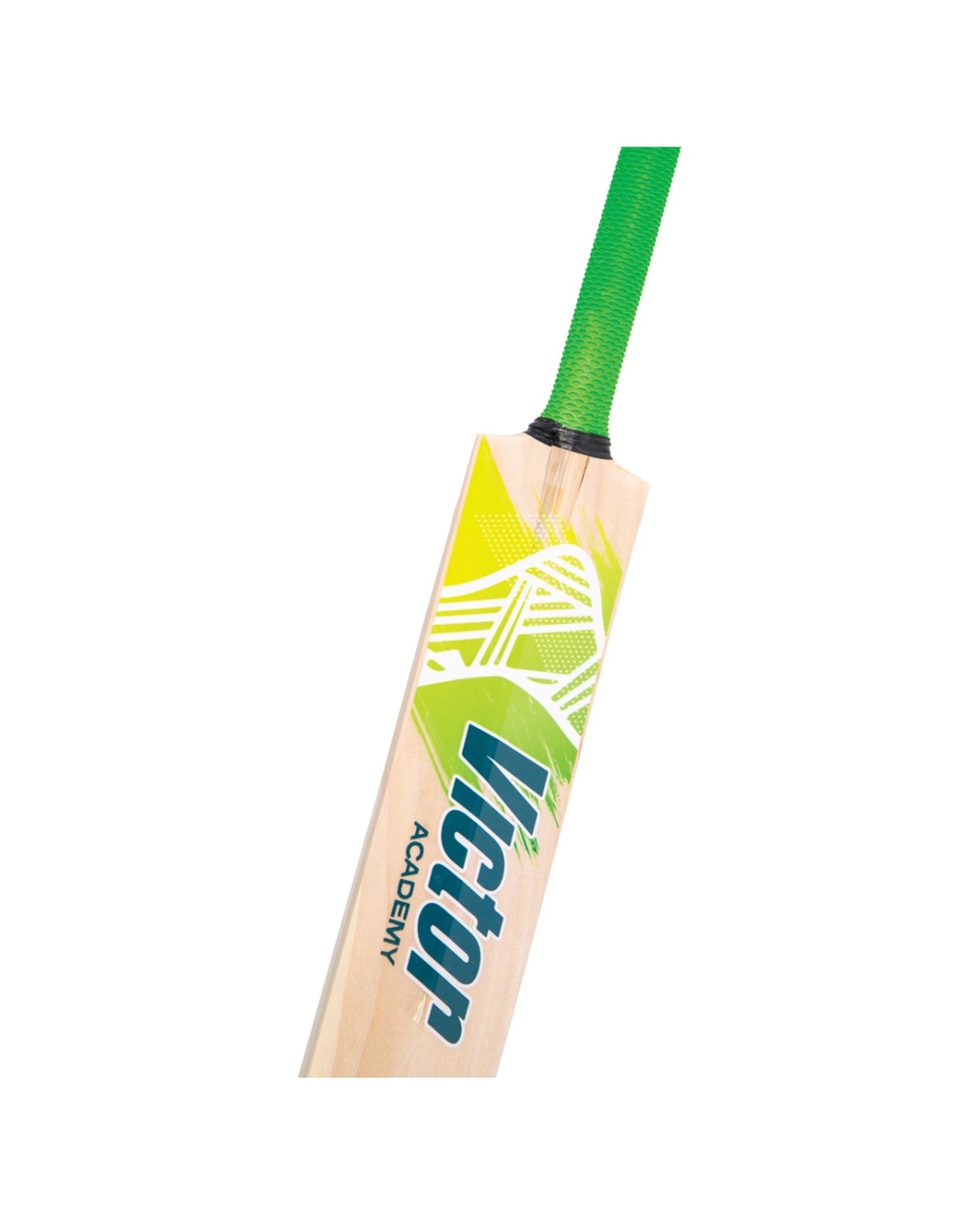 7 Victor Sports Kashmir Willow Beginner Cricket Bat Academy Size 2 - Green, 7 of 7