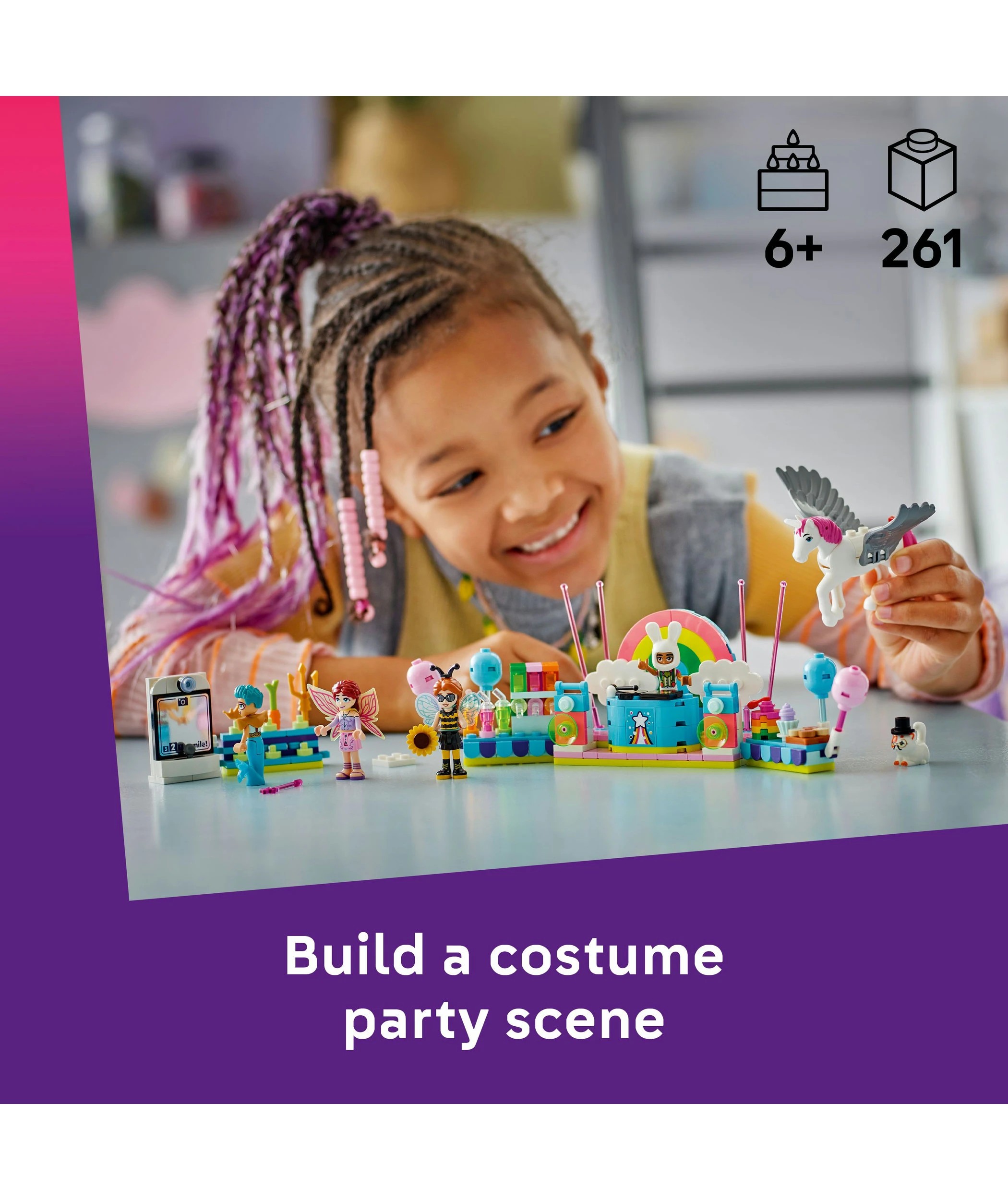 3 LEGO Friends Costume Party with Unicorn & Fairy 42661, 3 of 10