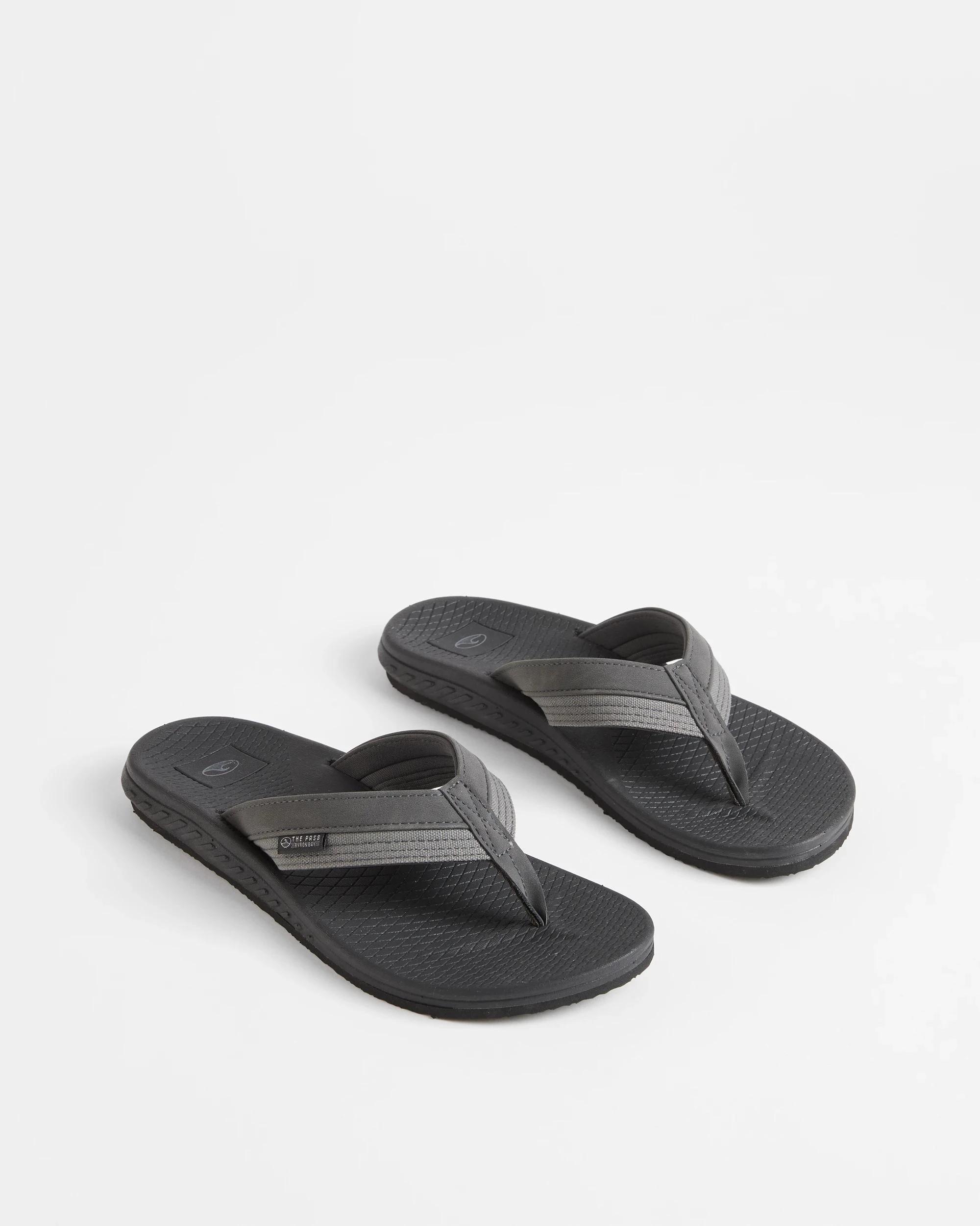 3 Target Man Mens PU Comfort Thongs GREY, 3 of 3