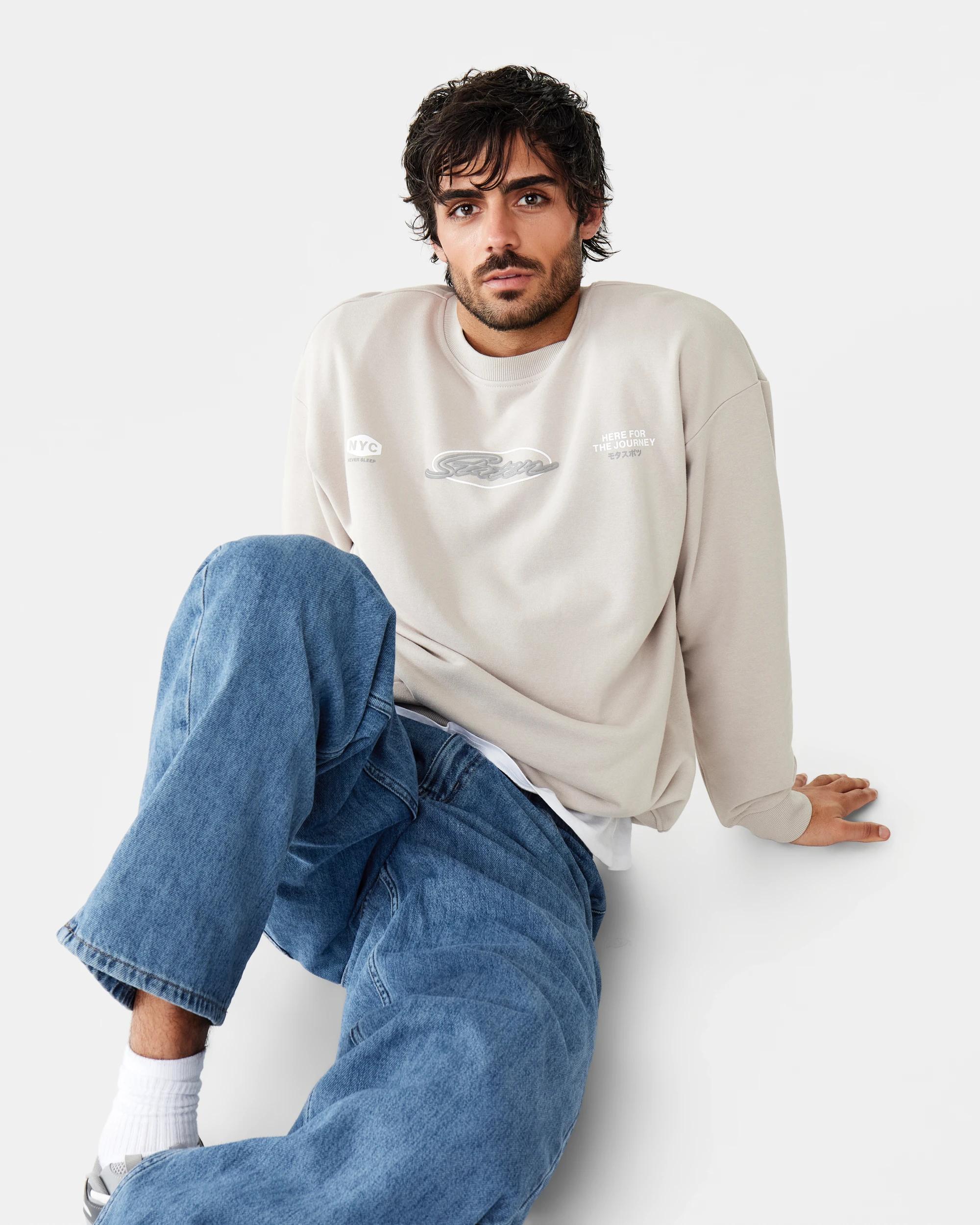 10 Terry Oversized Print Sweatshirt Bge Slogan, 10 of 10