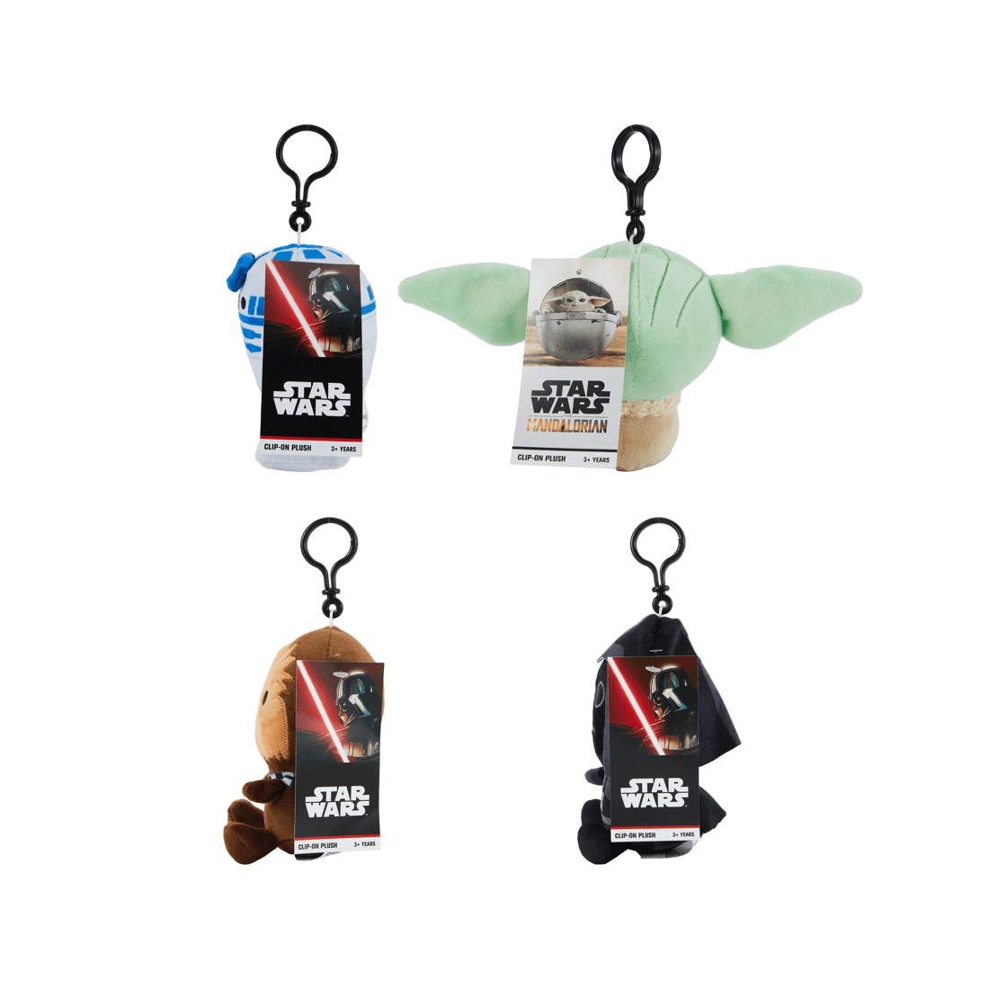 3 Disney Star Wars Clip-On Plush - Assorted, 3 of 3