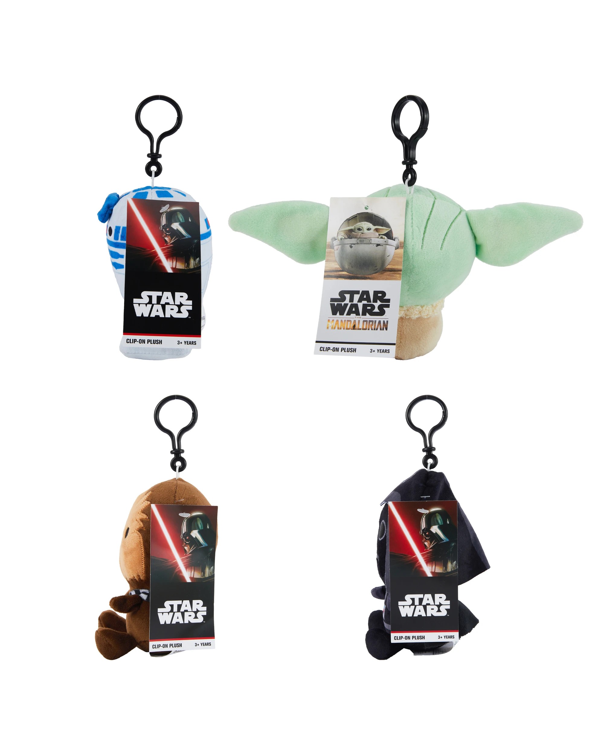 3 Disney Star Wars Clip-On Plush - Assorted, 3 of 3