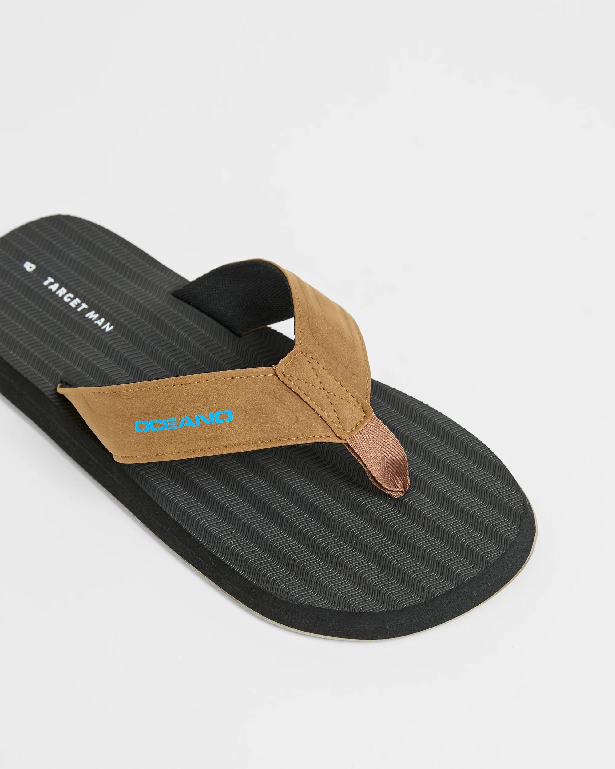 3 Target Man Surf Thongs TAN, 3 of 3