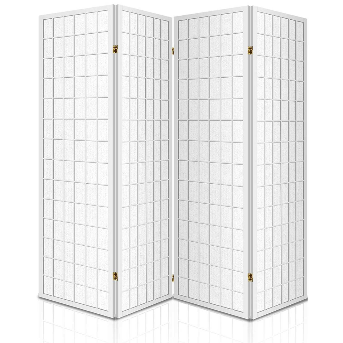 4 Artiss 4 Panel Room Divider Screen 174x179cm
 - white, 4 of 8