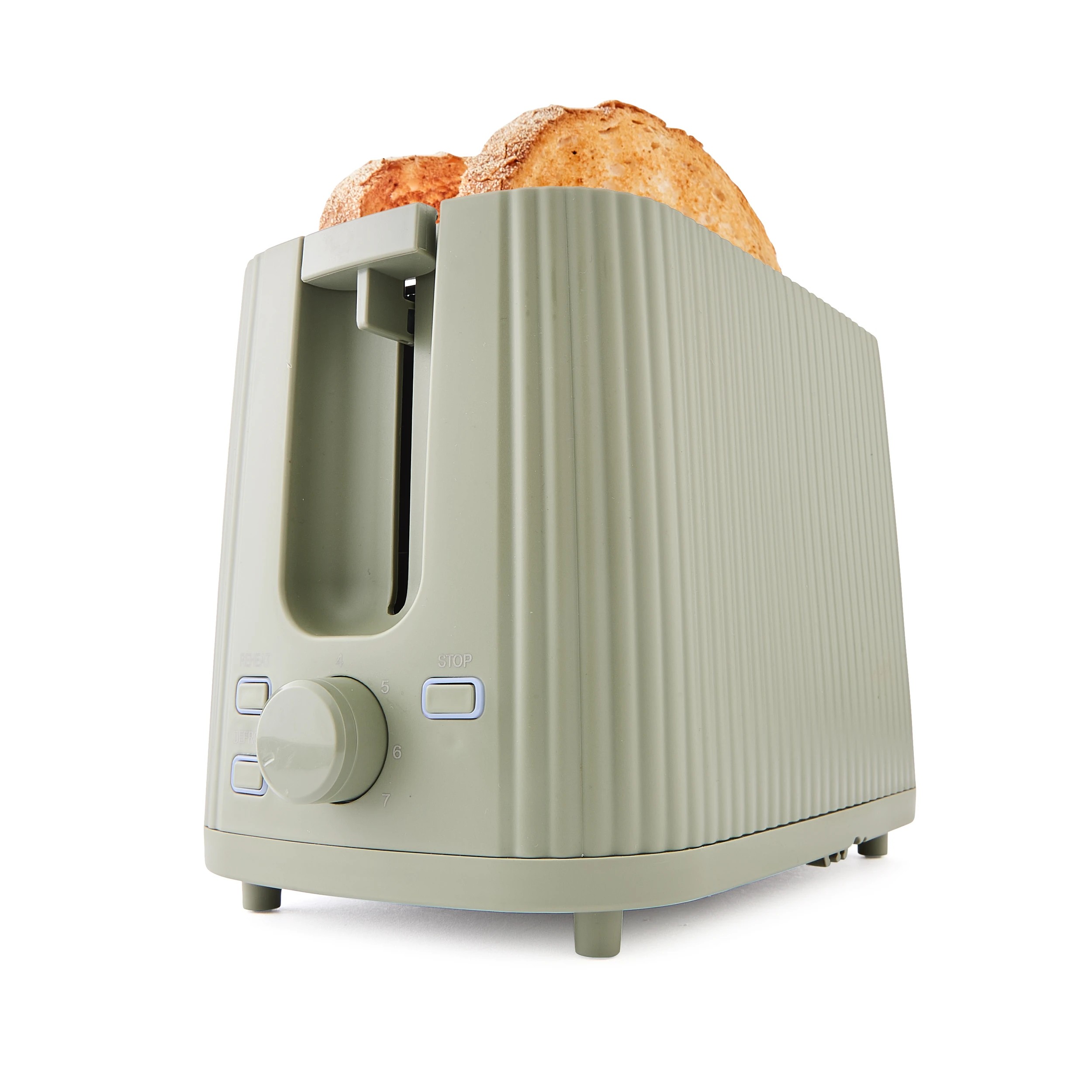 1 2 Slice Linear Toaster - Green, 1 of 8
