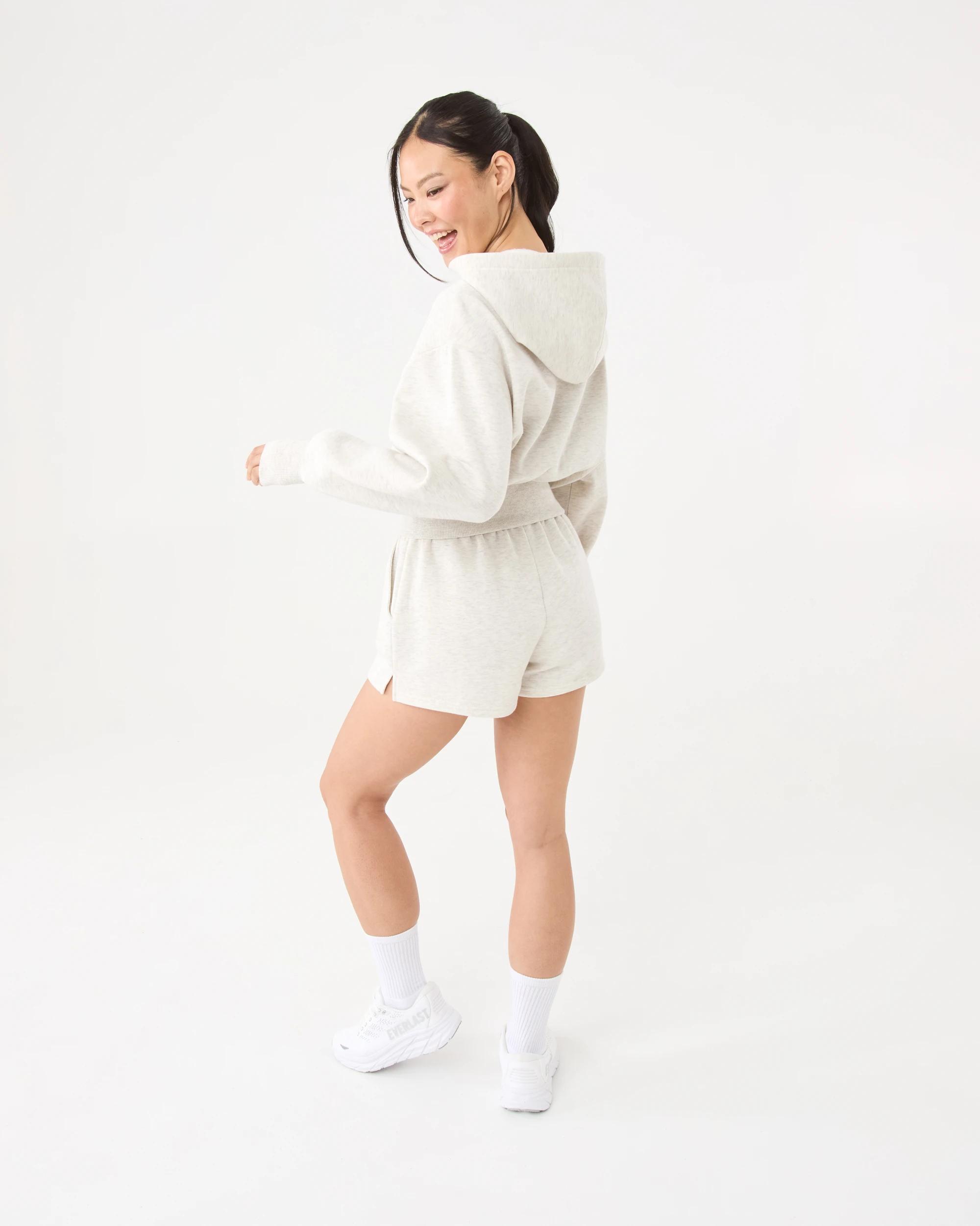 5 Everlast Womens Street Sweat Shorts Oat Marle, 5 of 10