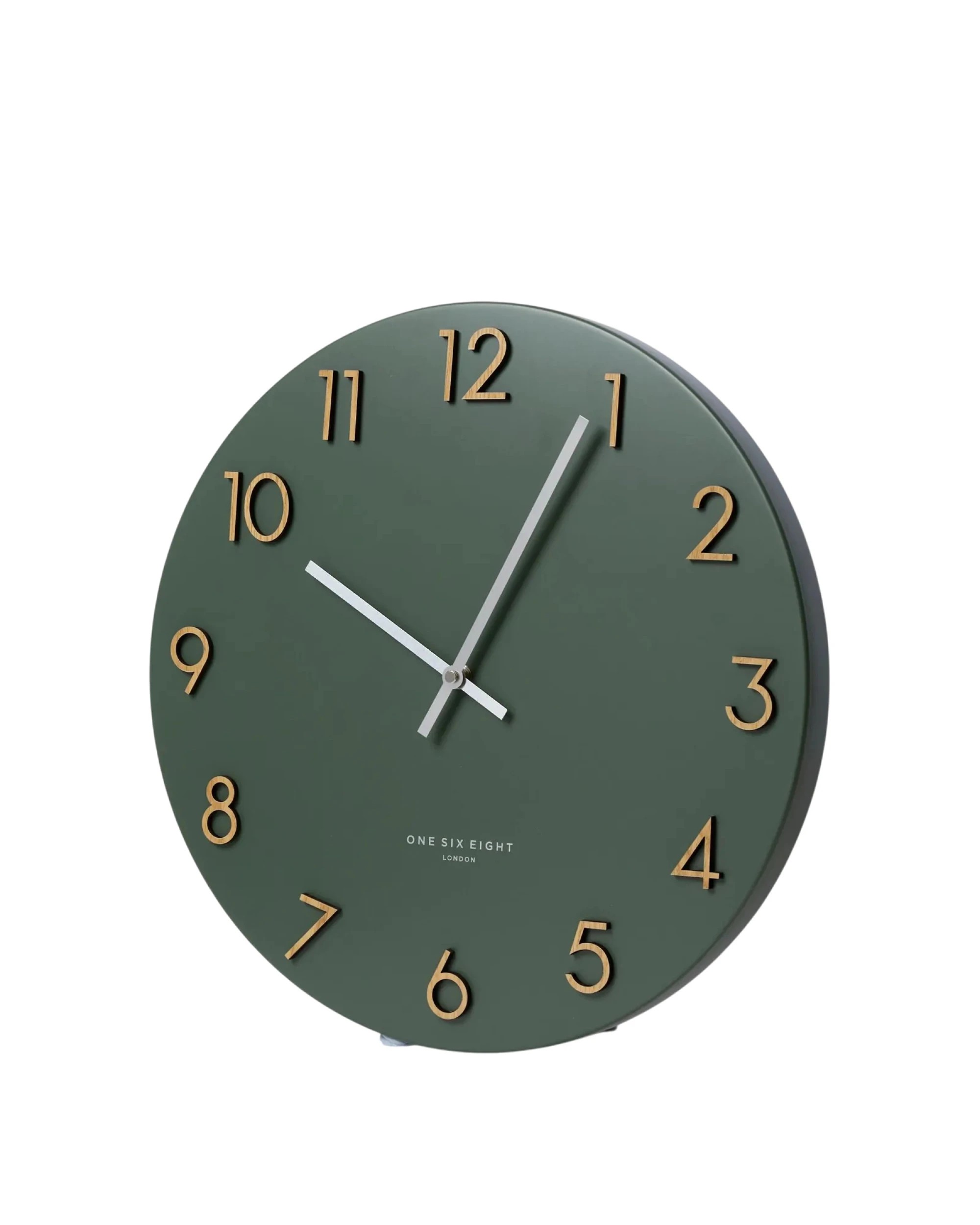 2 One Six Eight London Katelyn Metal Silent Wall Clock - 40cm - Olive Green - Green, 2 of 2