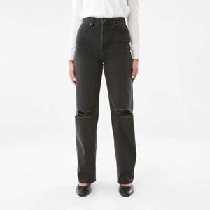 Distressed Straight Jeans