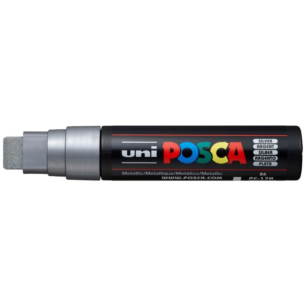 1 POSCA PC 17K Paint Marker Silver, 1 of 4