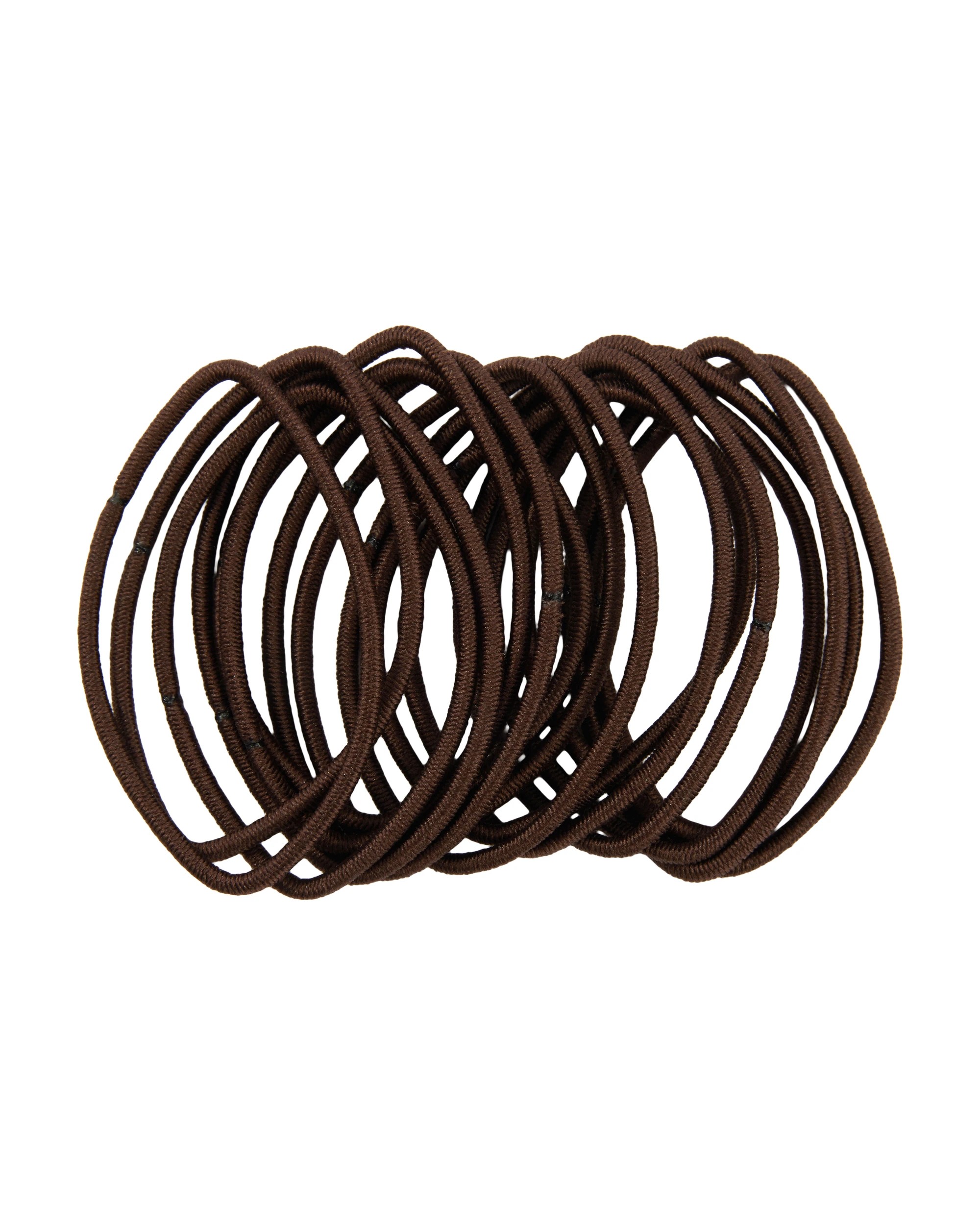 1 OXX Haircare 16 Piece Hair Elastics - Brown, 1 of 3