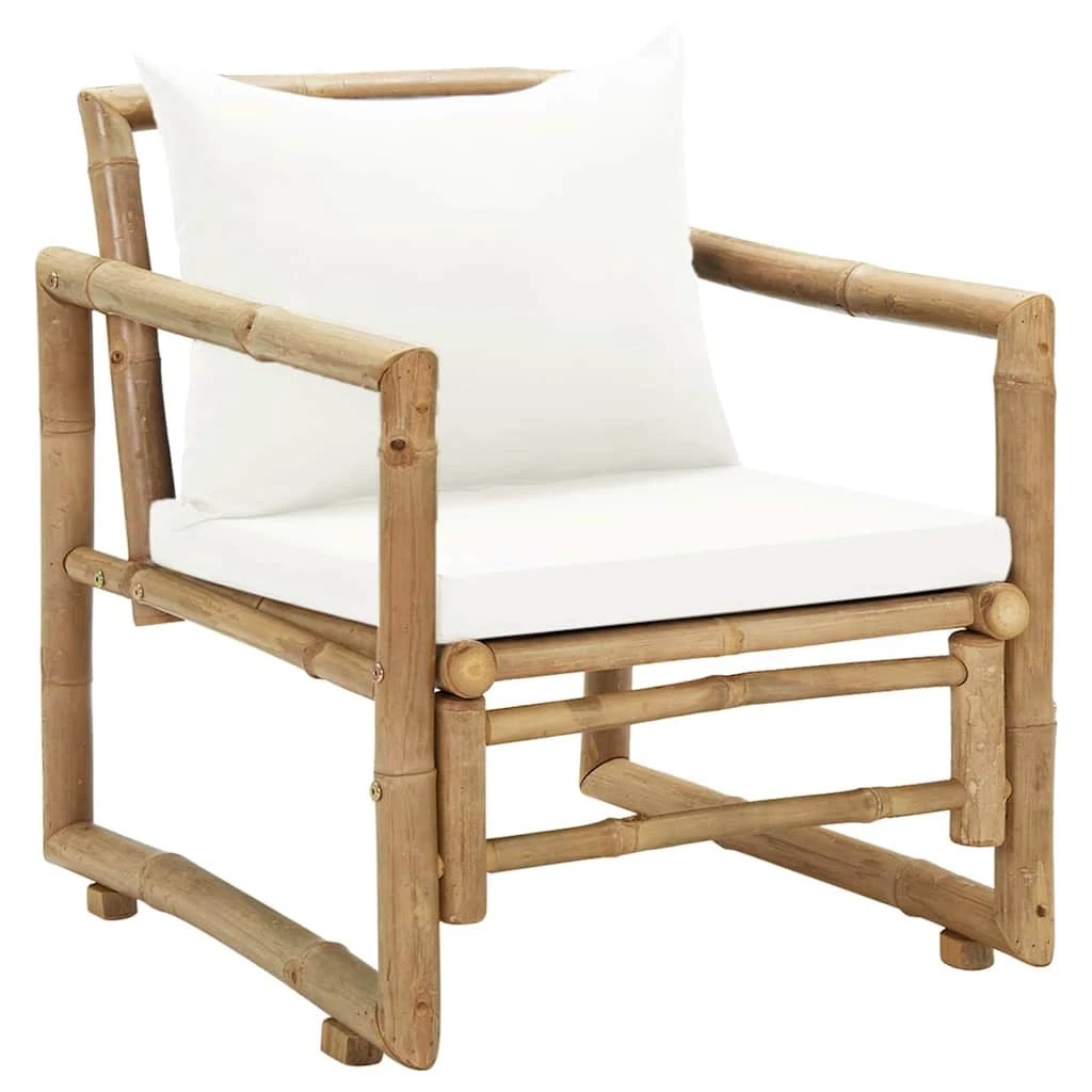 2 Vidaxl Outdoor Chair Bamboo Chair - Brown, 2 of 9