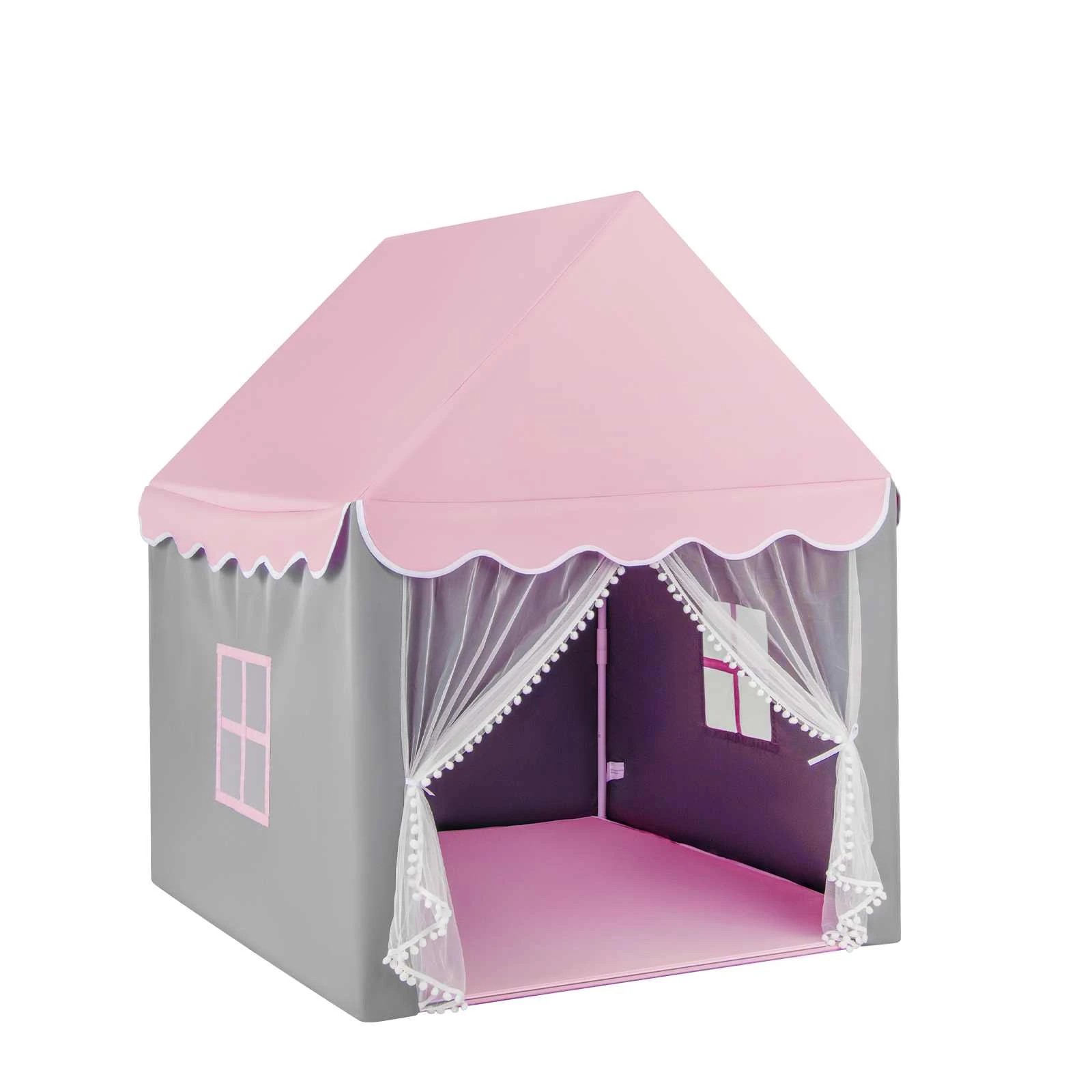 3 Costway Play Tent Large Castle Playhouse Fairy Tent - Pink, 3 of 5