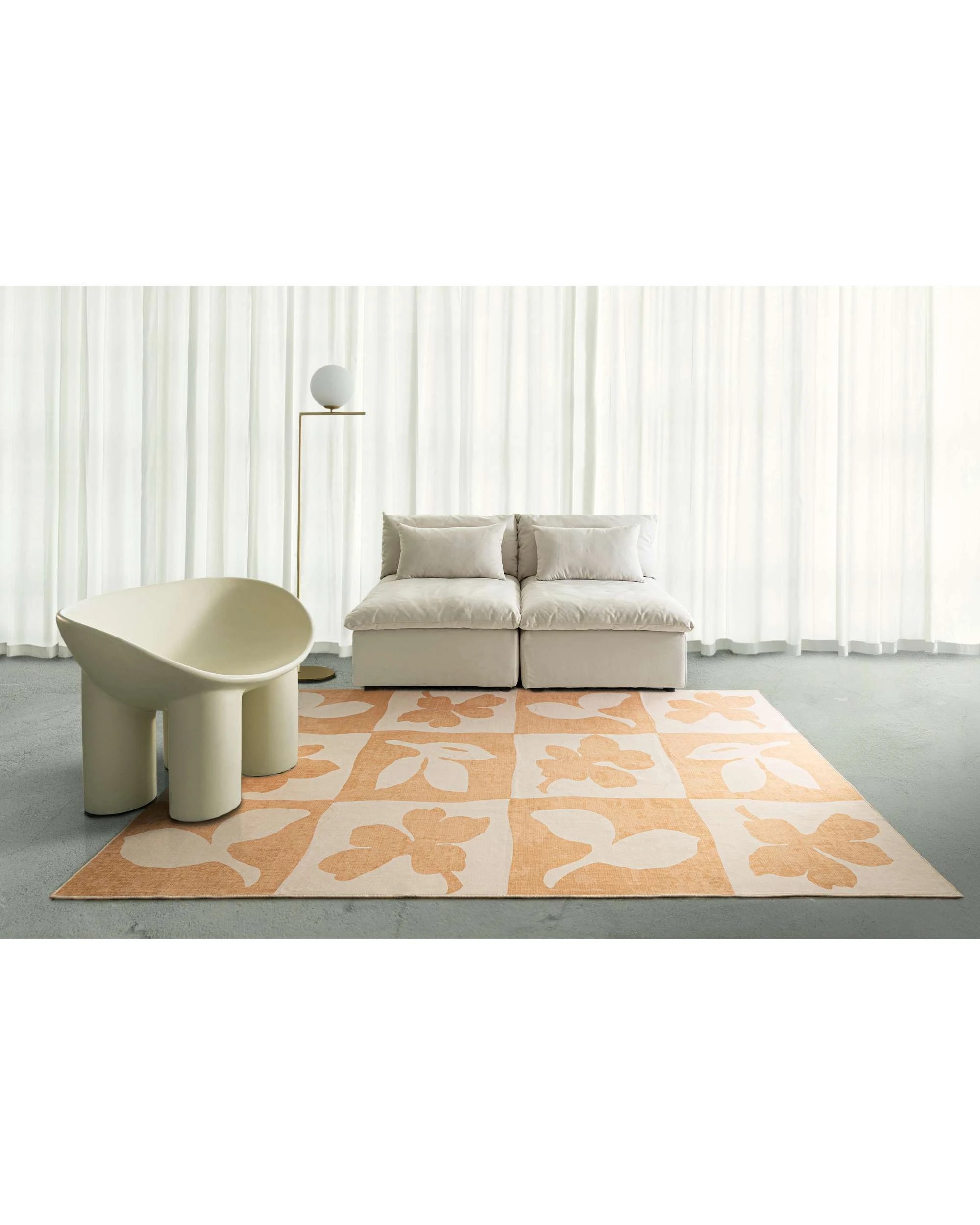 2 Loopsie Holloway Printed Washable Rug-220cm x 150cm - Beige, 2 of 8
