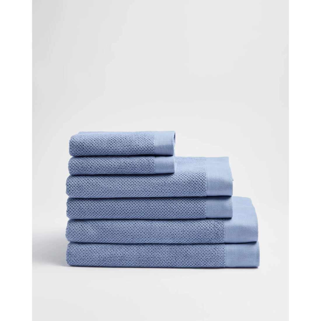 1 Target Milo Australian Cotton 6 Piece Towel Set - Stonewash - Blue, 1 of 3