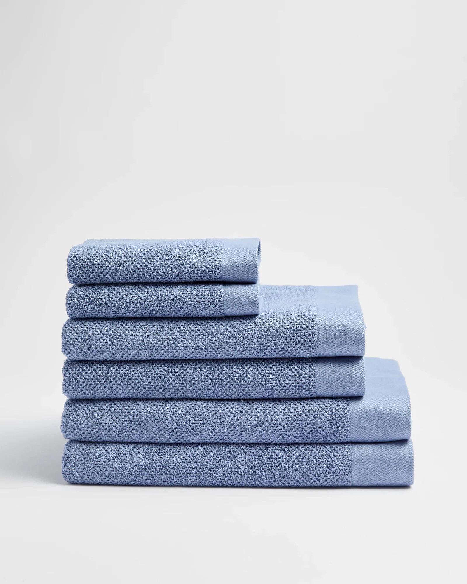 1 Target Milo Australian Cotton 6 Piece Towel Set - Stonewash - Blue, 1 of 3