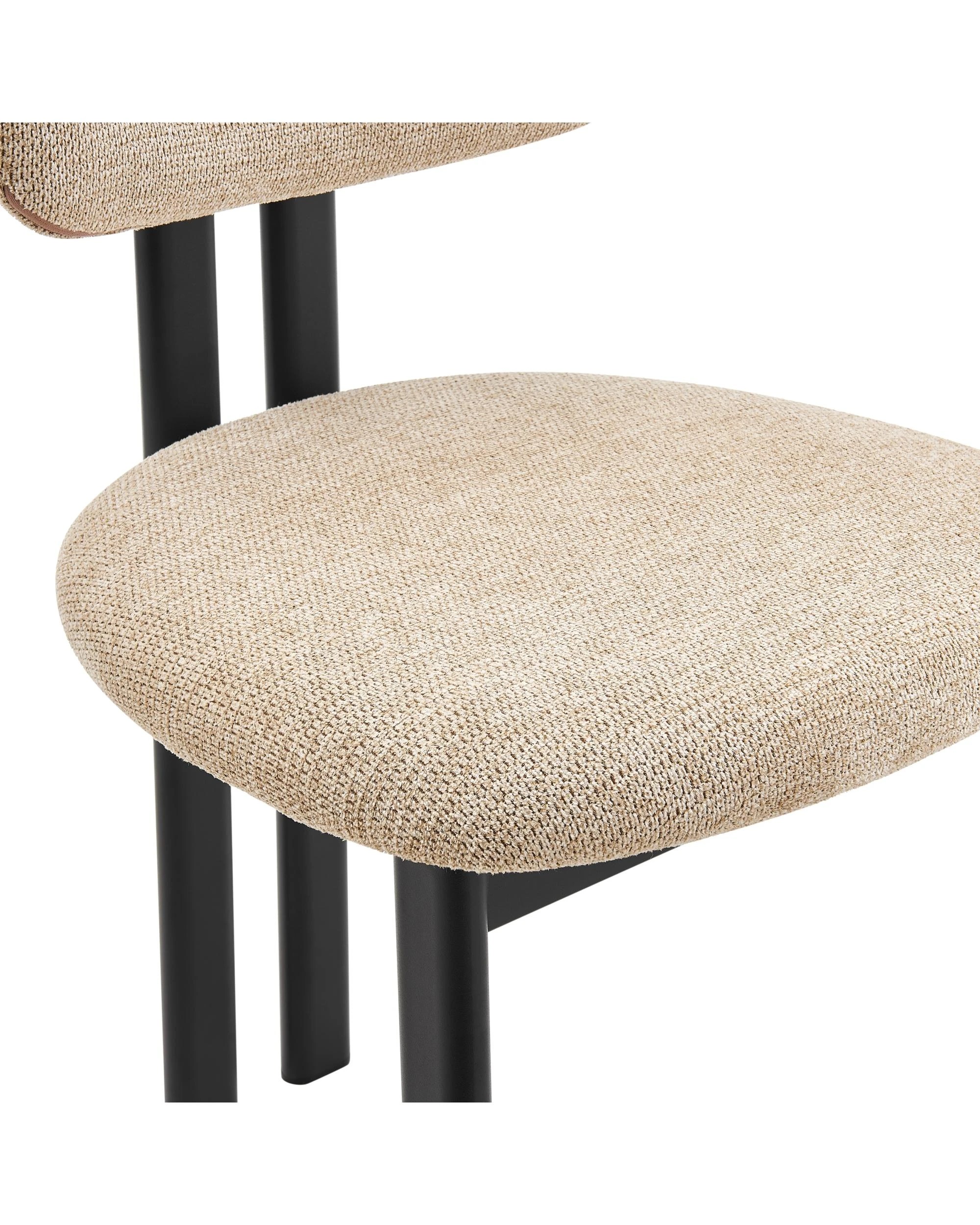 8 Kodu Hilda Dining Chairs Pair Set of Two - Beige, 8 of 10