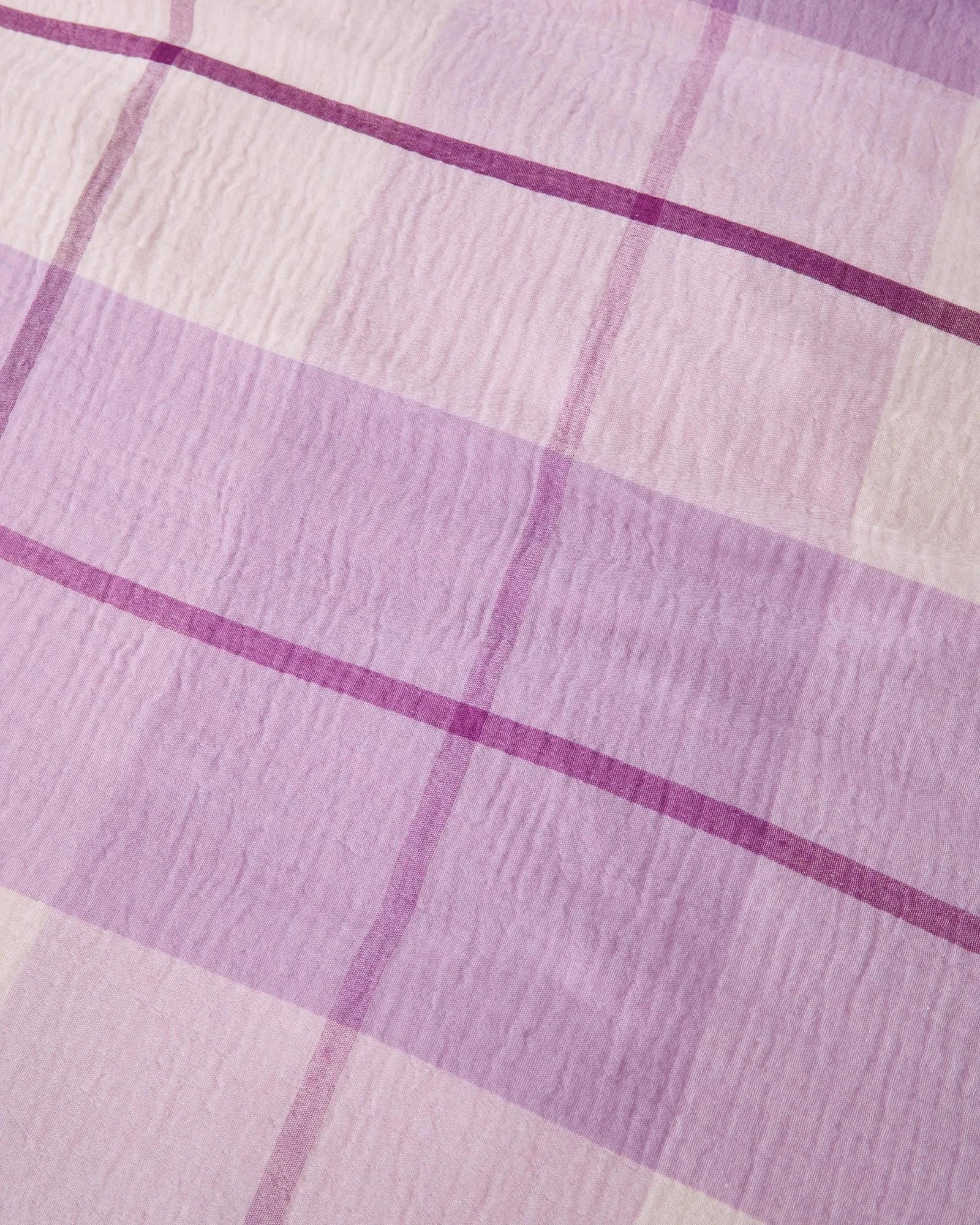 3 Target Angie Check Australian Cotton Muslin Quilt Cover Set - Single Bed - Purple, 3 of 3