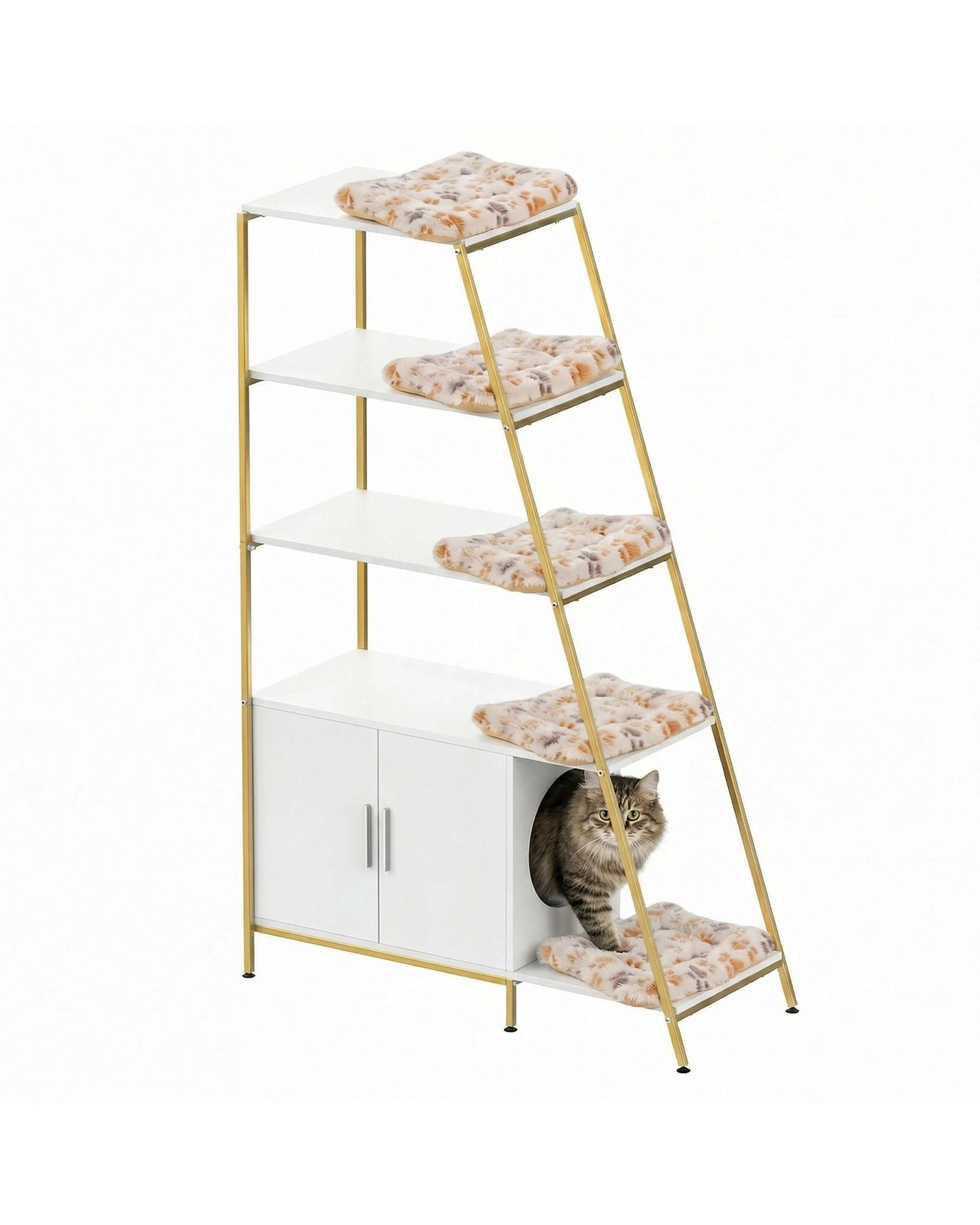 2 Advwin 2-in-1 Cat Litter Box Enclosure, 2 of 10