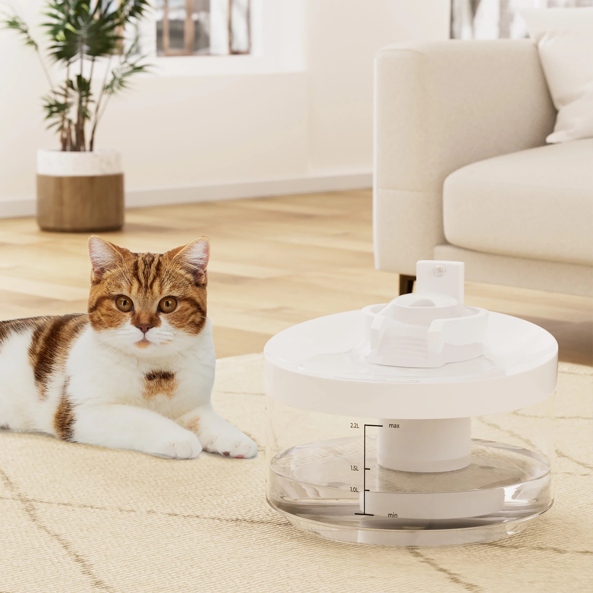 7 Pawz Pet Water Fountain Dog Cat Drinking Dispenser Usb 2.2L, 7 of 9