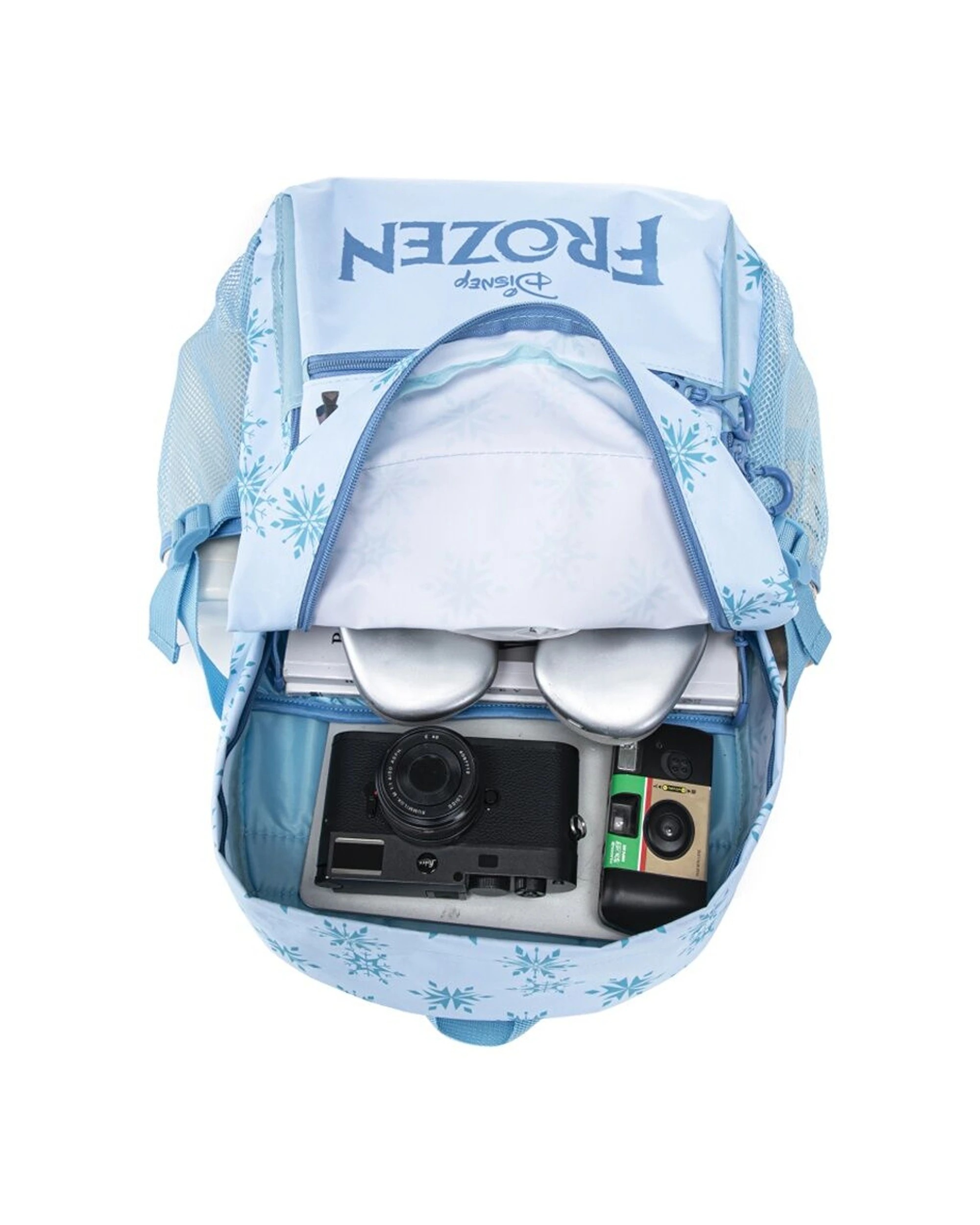 3 Frozen Backpack Disney Kids School Bag 44cm Elsa And Anna Adjustable Straps - Blue, 3 of 4