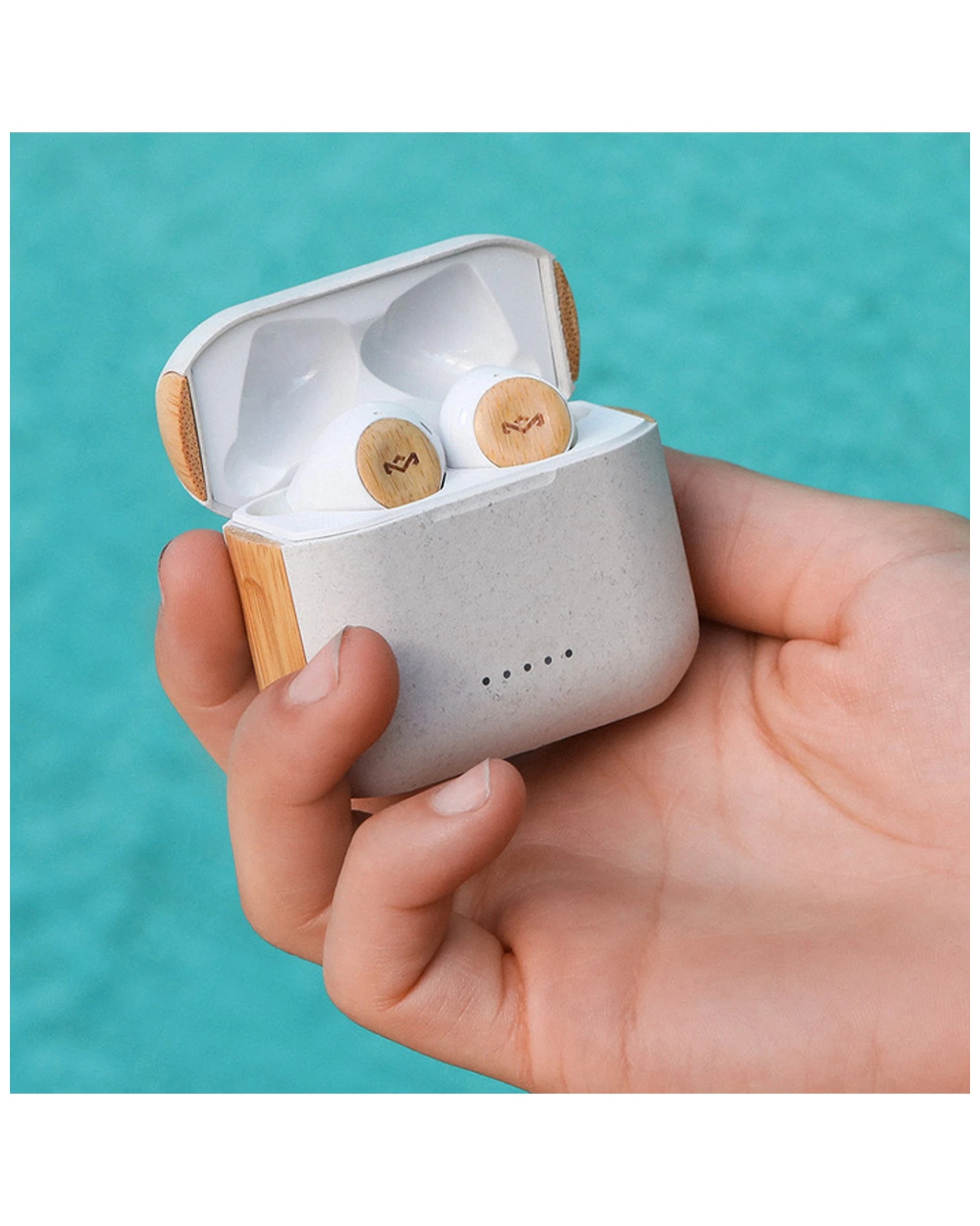 6 House Of Marley Rebel True Wireless Earbuds Wireless Charging 8H Playtime
 - white, 6 of 9