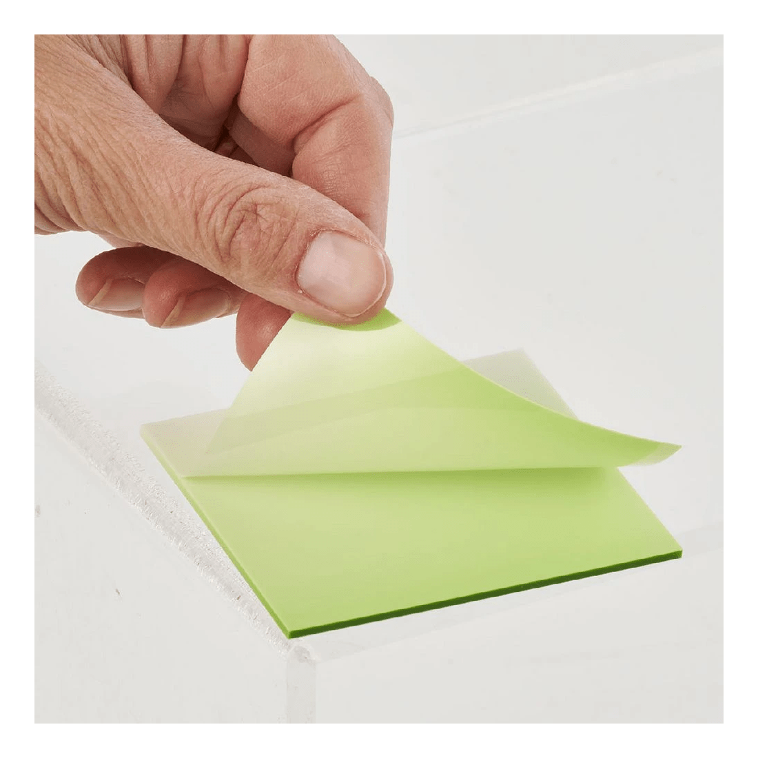 3 J.Burrows Stick-it Transparent Notes 76x76mm Gradient 3 Pack, 3 of 4