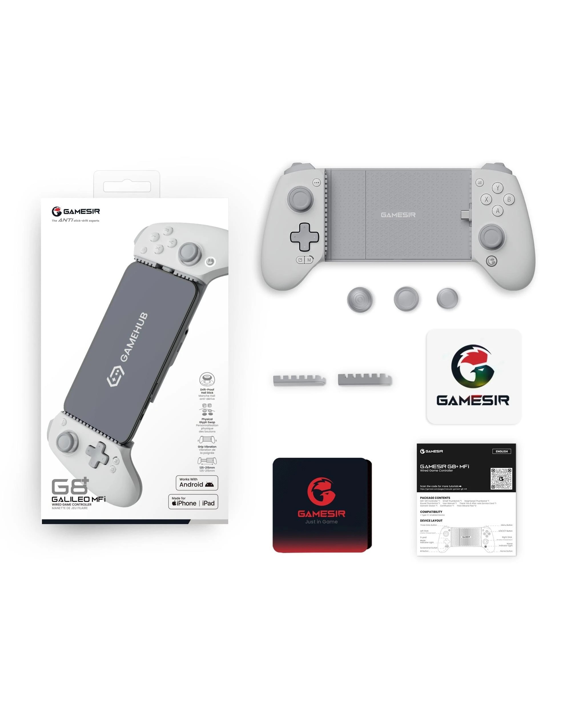 9 GameSir G8 Plus MFi Type-C Wireless Mobile Game Controller for IOS and Android, 9 of 10