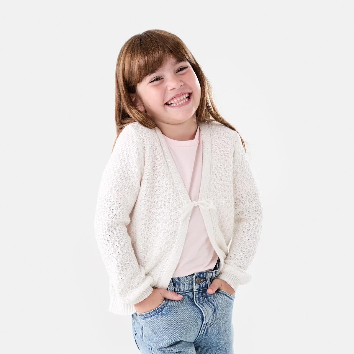 1 Tie Front Cardigan SNOW WHITE, 1 of 8