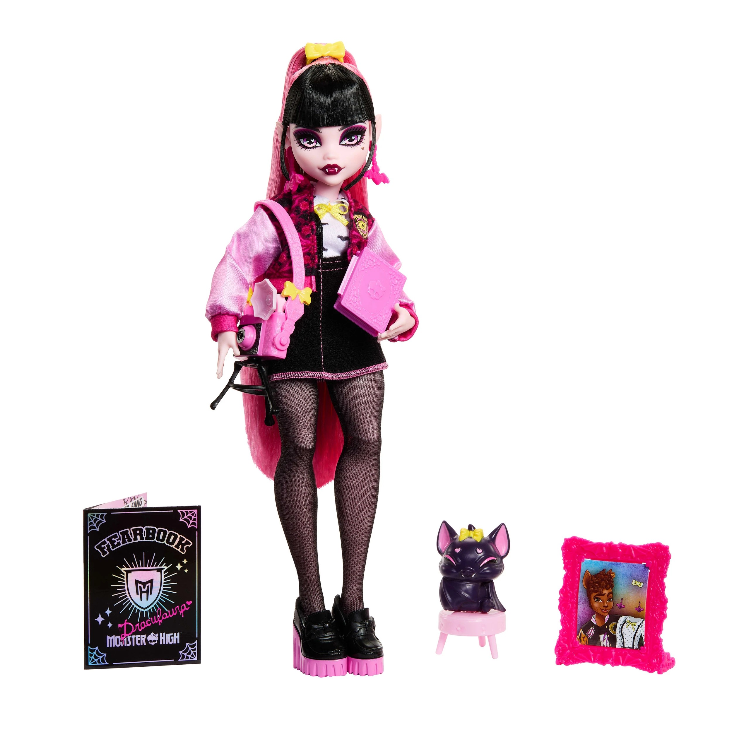 2 Monster High Fearbook Draculaura Fashion Doll Playset, 2 of 5