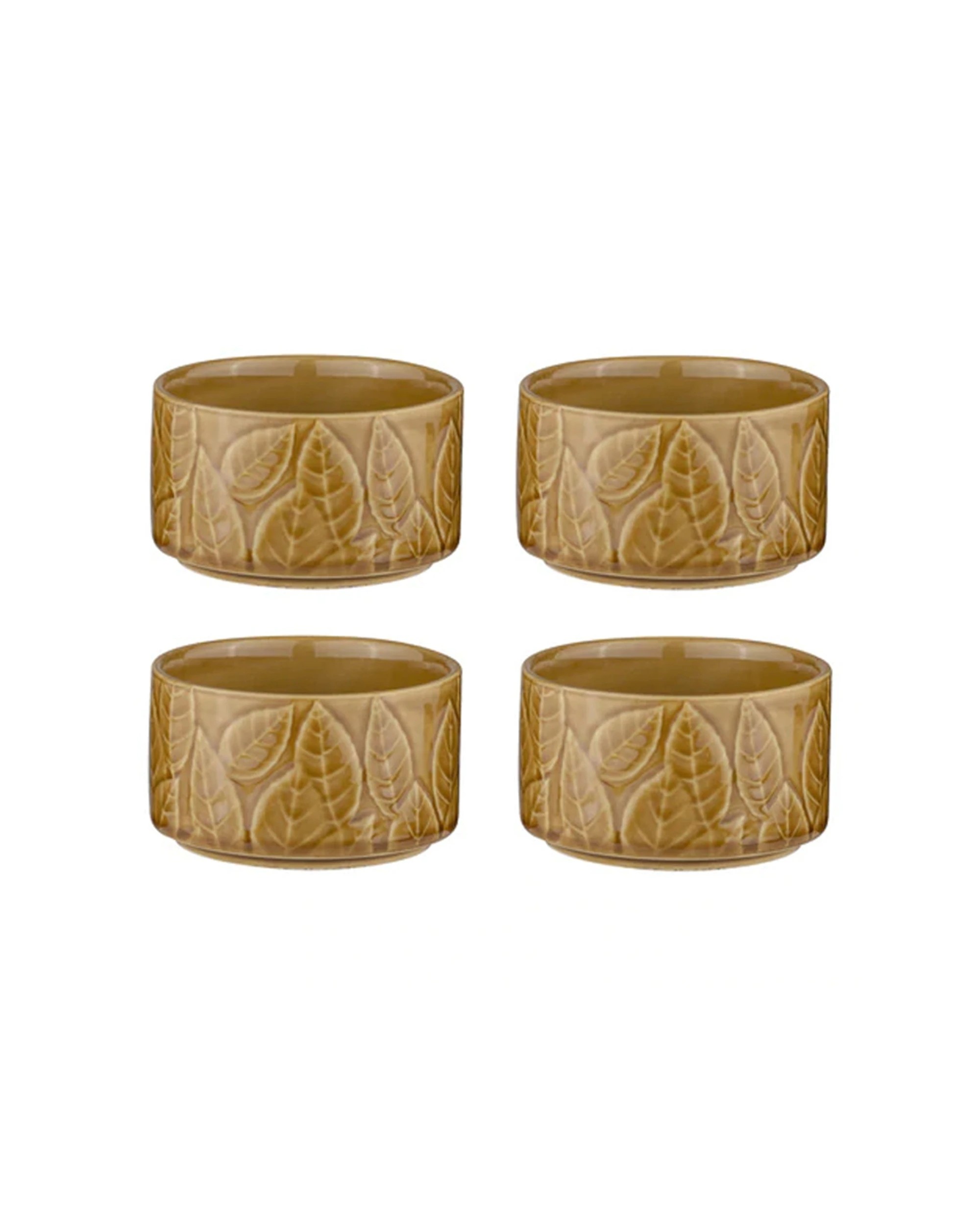 1 Ladelle 4pc Heath Caramel Ramekin Set - Brown, 1 of 3