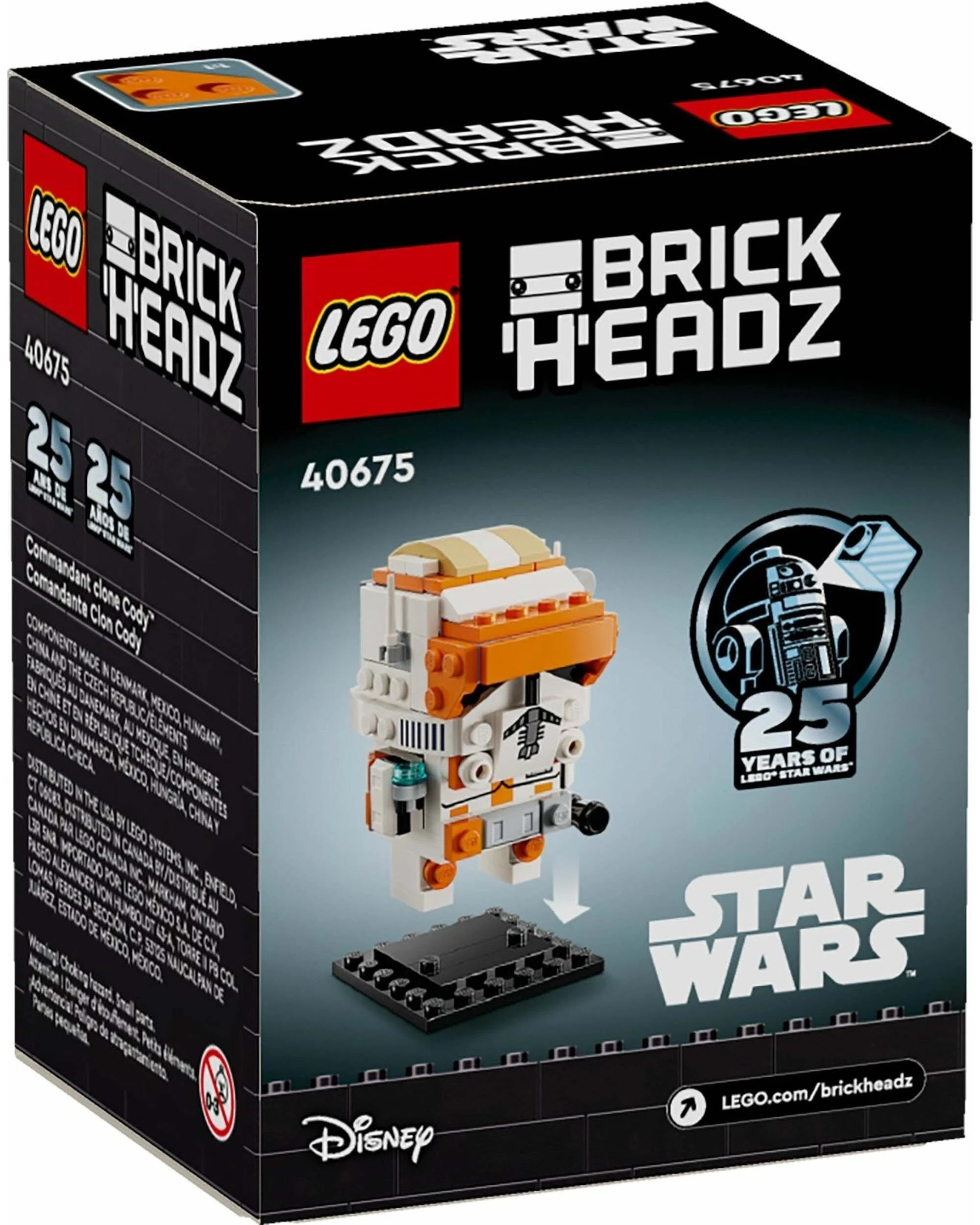 3 LEGO BrickHeadz 40675 Star Wars Clone Commander Cody, 3 of 4