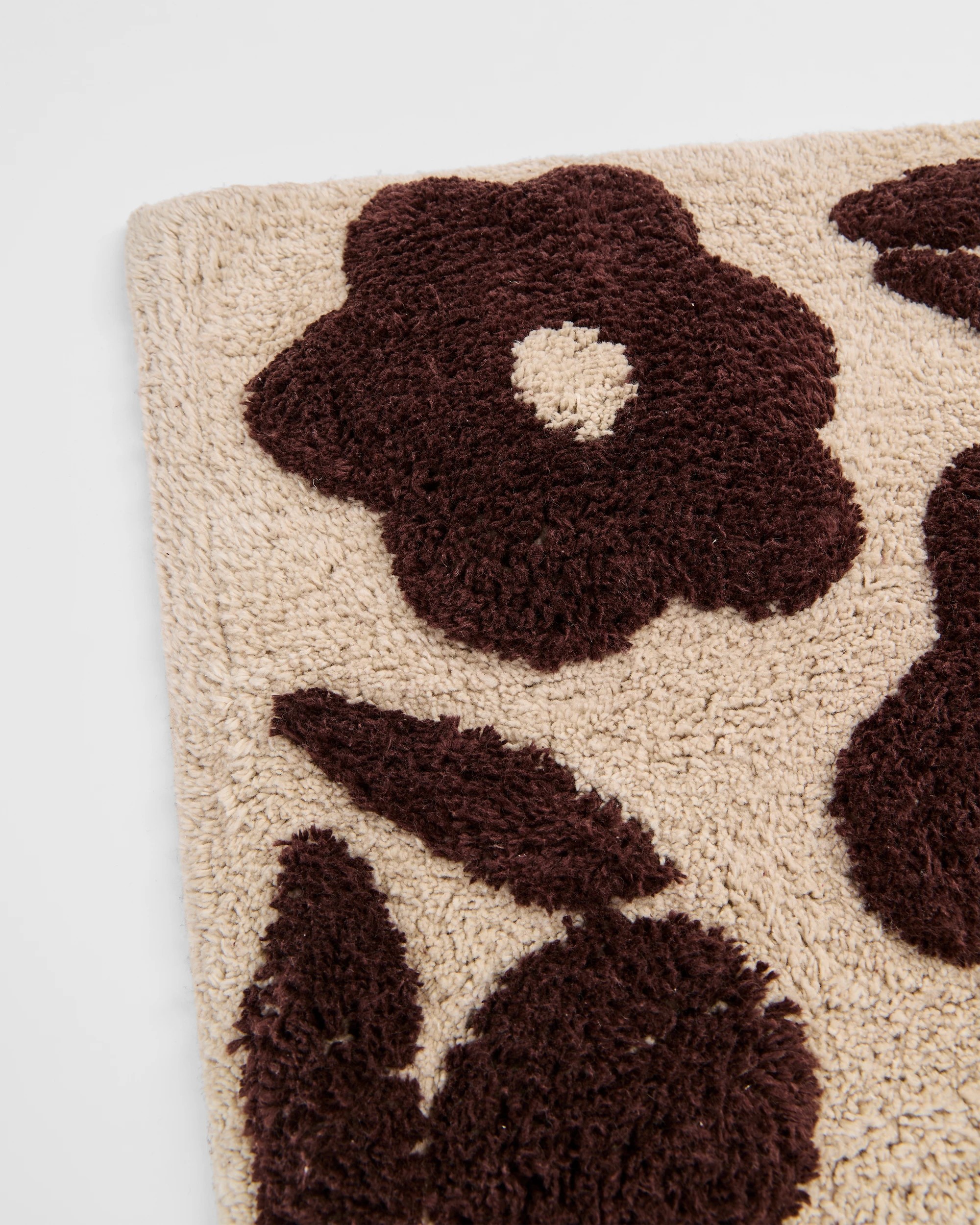 2 Target Jasmine Floral Australian Cotton Bath Mat - Brown, 2 of 2