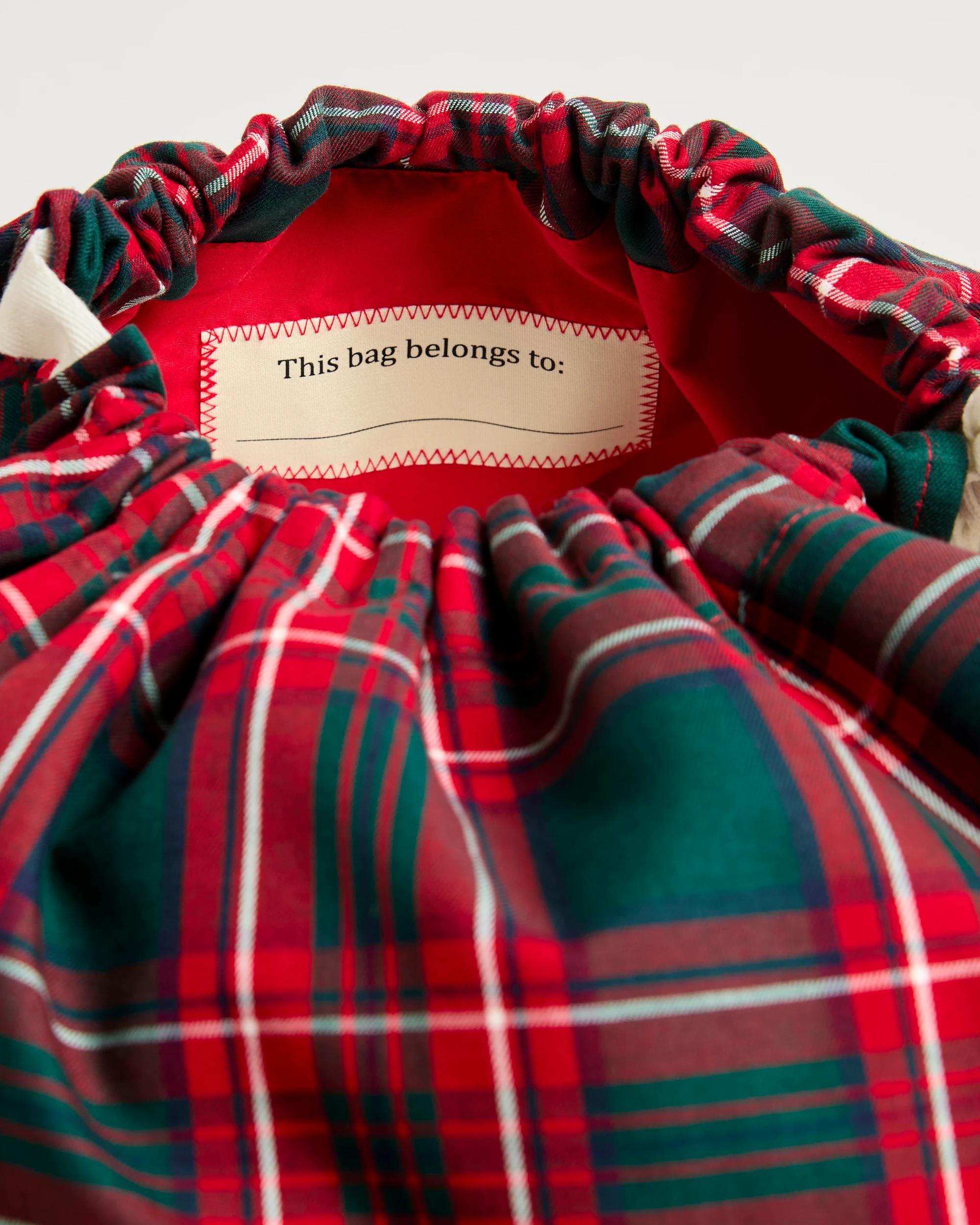 3 Target Accessories Christmas Family Matching Tartan Santa Sack TARTAN SANTA, 3 of 3