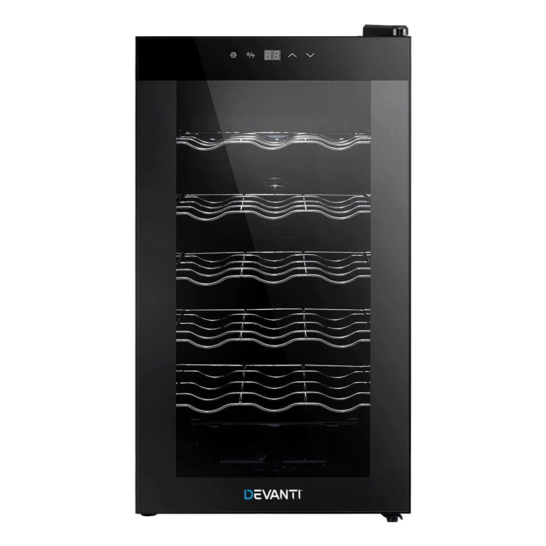 4 Devanti Wine Fridge Cooler 18 Bottles - Black, 4 of 8