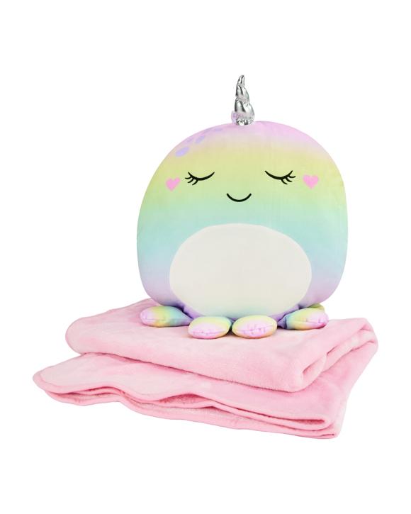 2-in-1 Octocorn Travel Blanket and Pillow