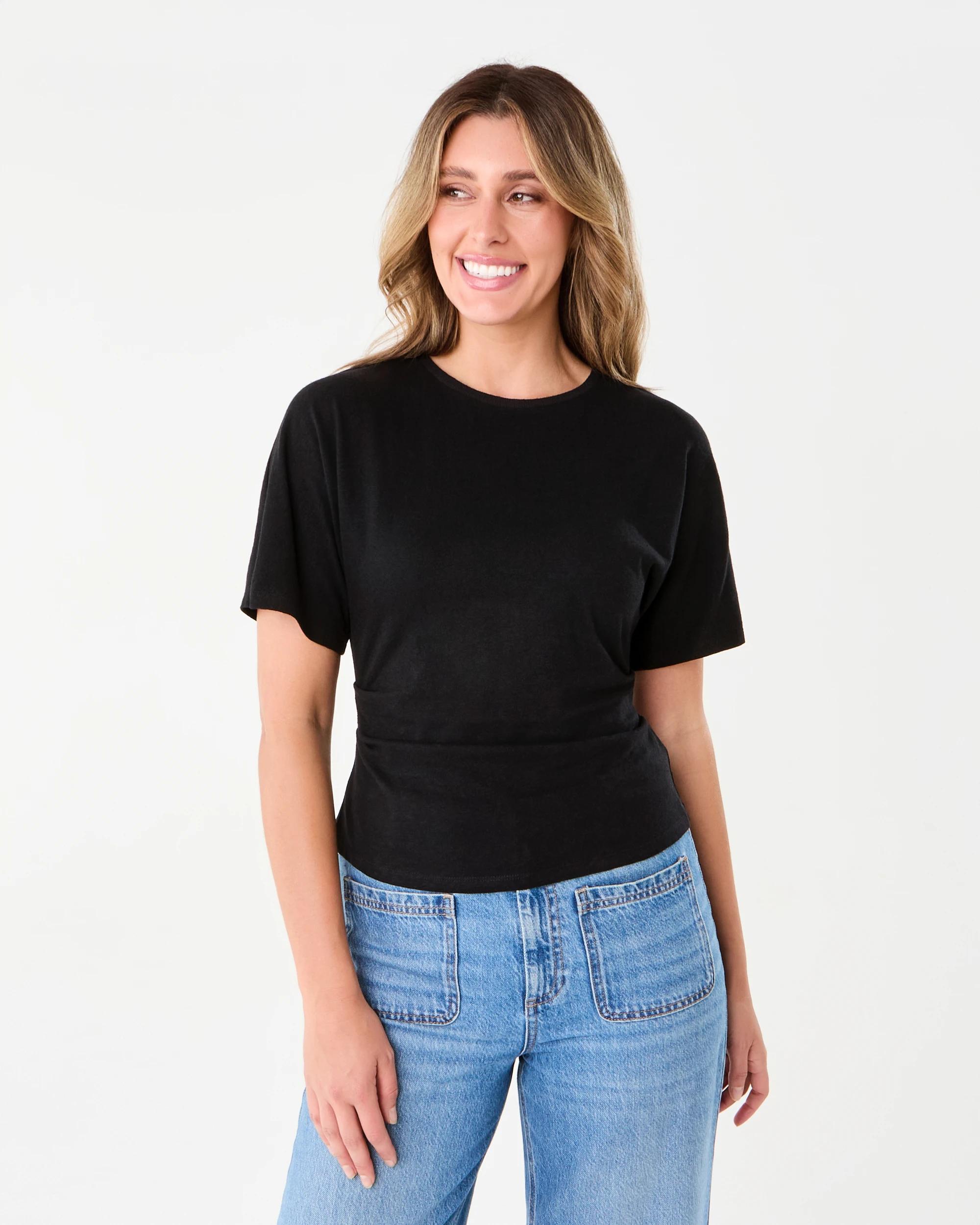 1 Extended Sleeve T-shirt Black, 1 of 6
