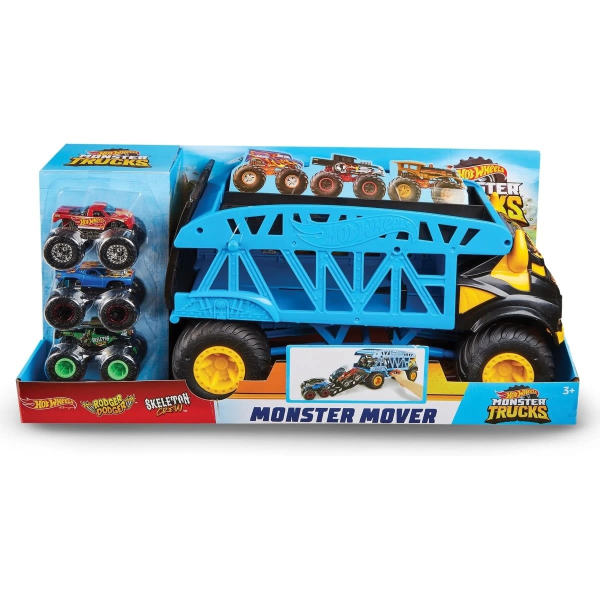 6 Hot Wheels Monster Truck and Mover Toy Set, 6 of 6