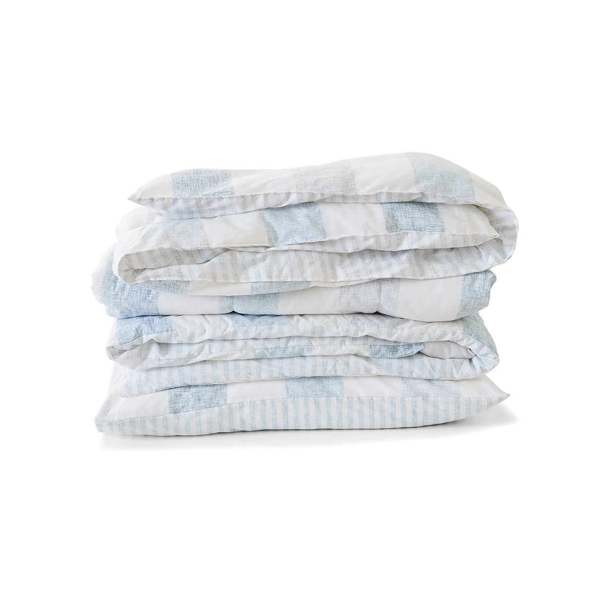 6 Quinn Cotton Rich Reversible Comforter Set - Queen Bed, Blue, 6 of 7