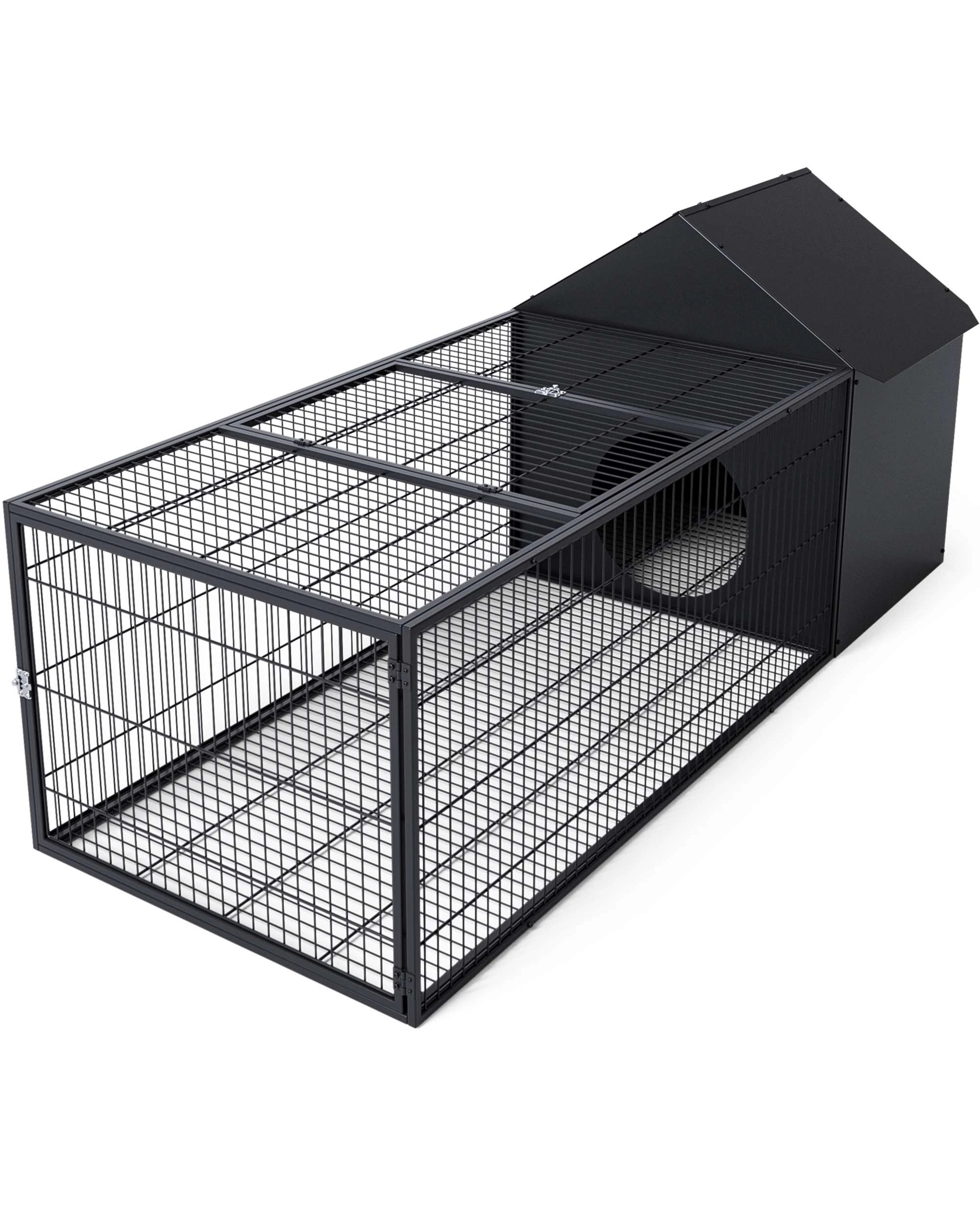 2 Advwin Rabbit Hutch 166x70cm Bunny Cage Guinea Pig Cage Pet Cage, 2 of 9