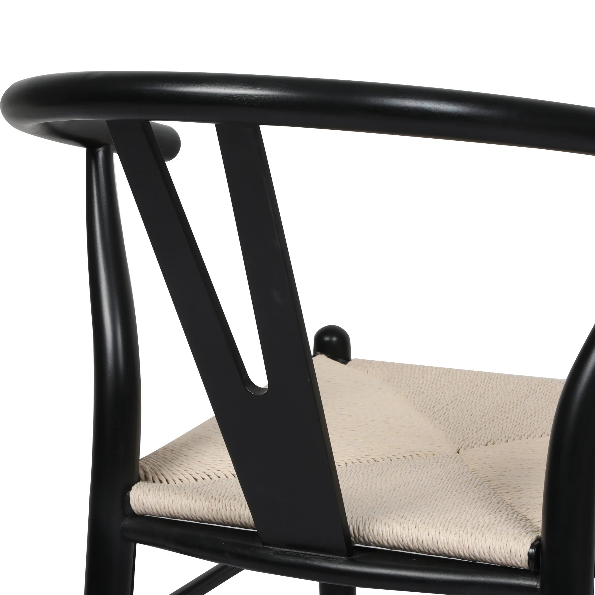 5 Levede 1 Set Of 2 Hans Wegner Wishbone Dining Chairs - Black, 5 of 6