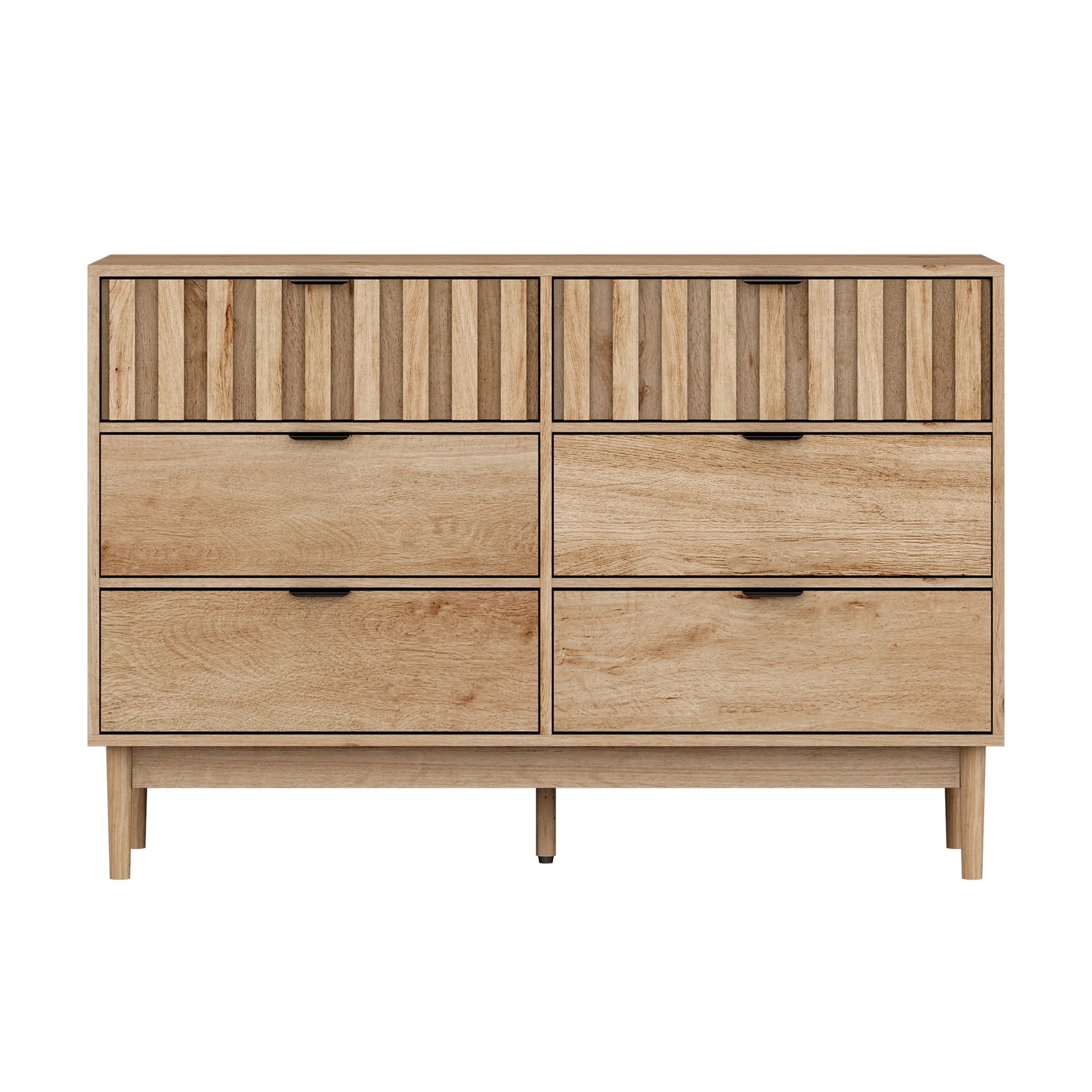 7 Oikiture 6 Chest of Drawers Organizer Dresser Storage Cabinet Lowboy - Natural, 7 of 9