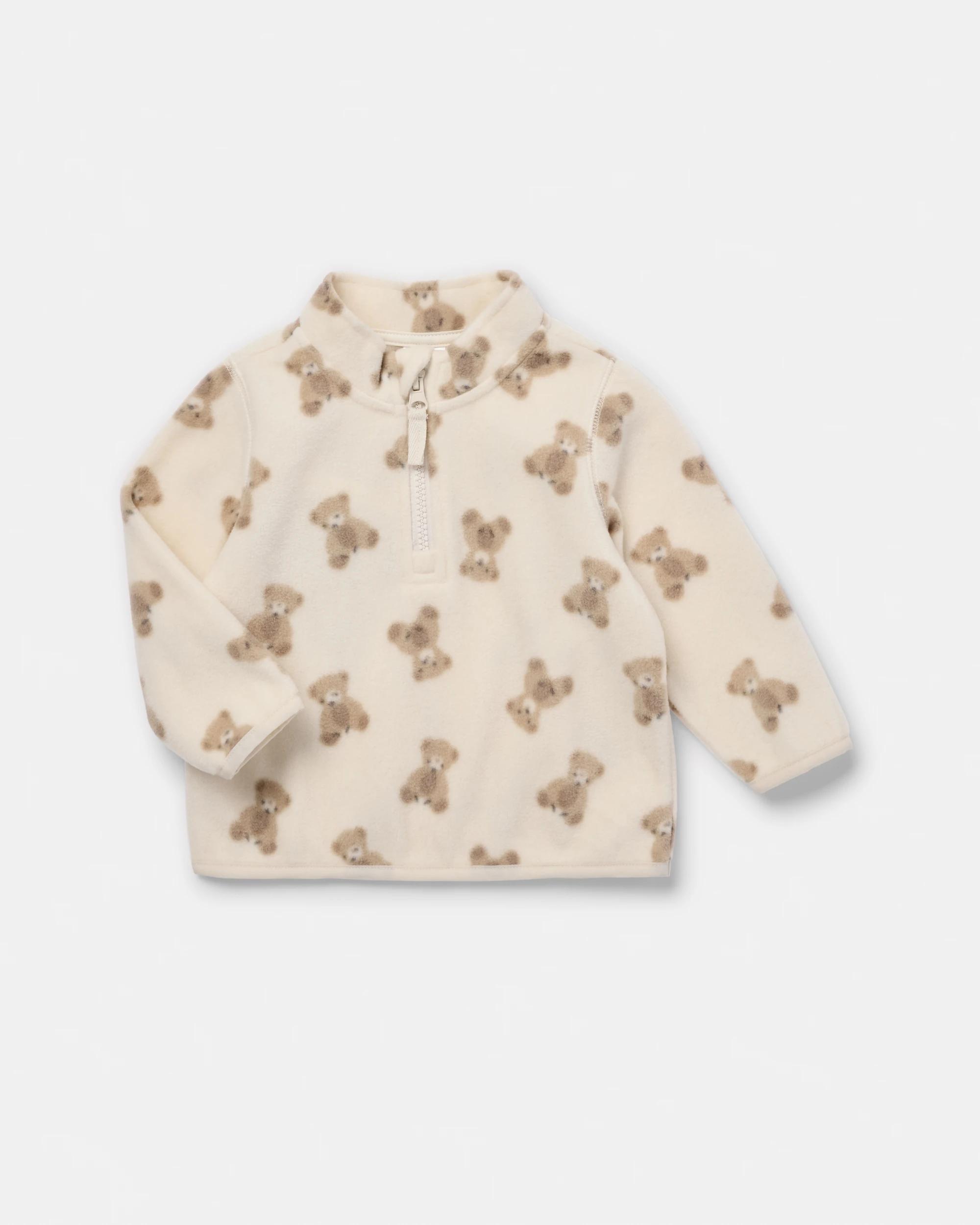 3 Polar Fleece Set Beig Bear, 3 of 6