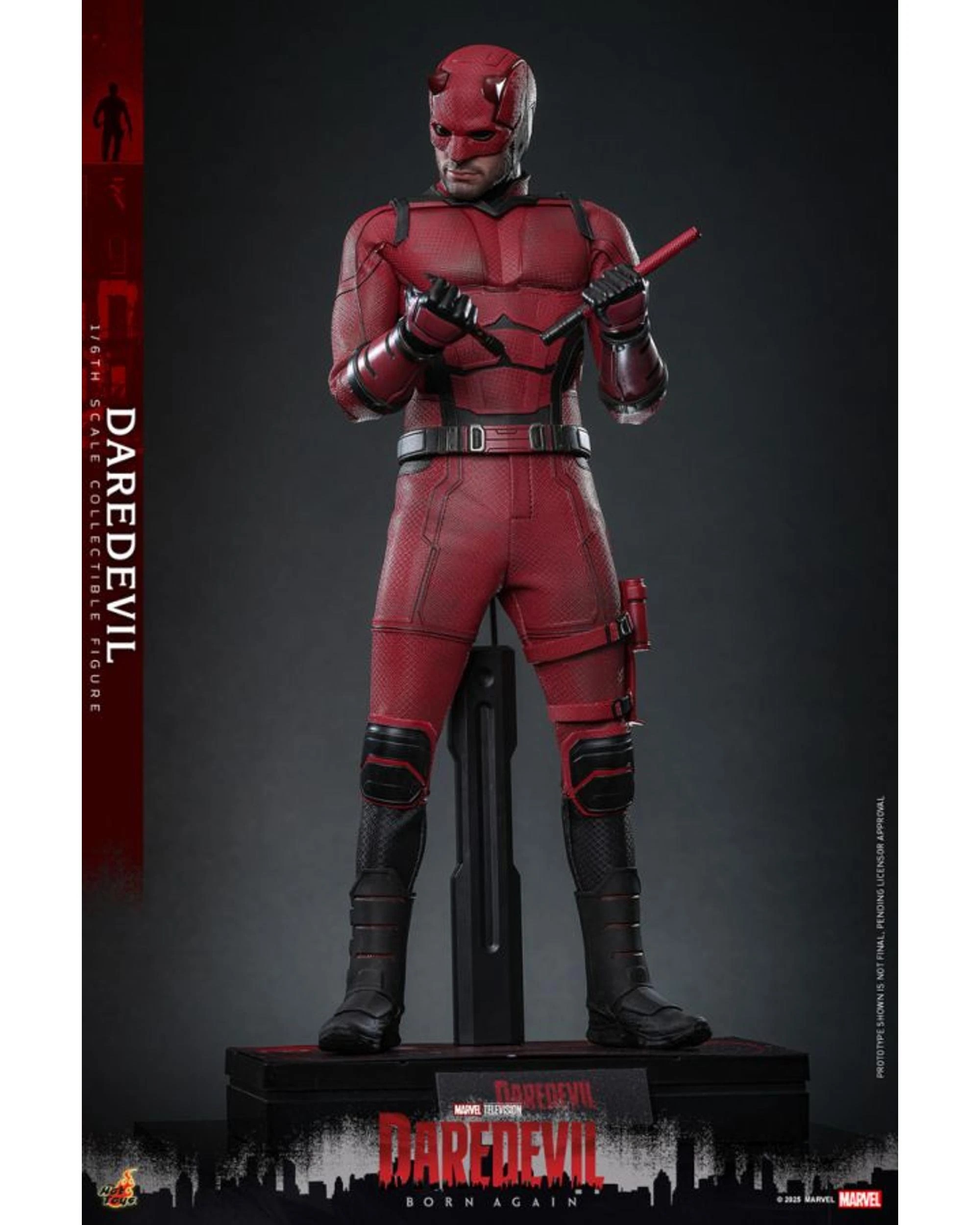 5 Hot Toys Daredevil Born Again TV Daredevil 1:6 Figure, 5 of 9