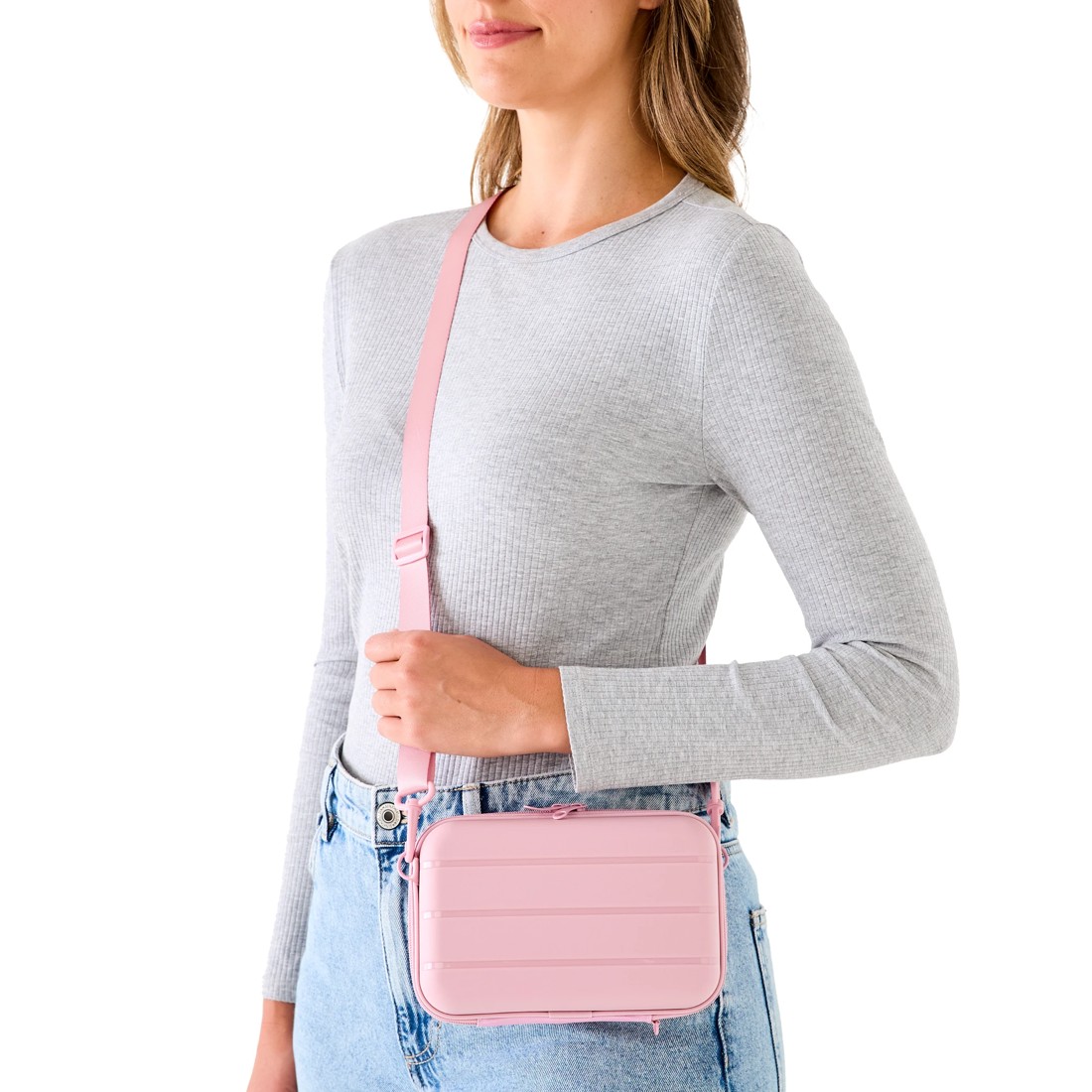 1 Mini Hard Case Organiser with Strap - Pink, 1 of 10