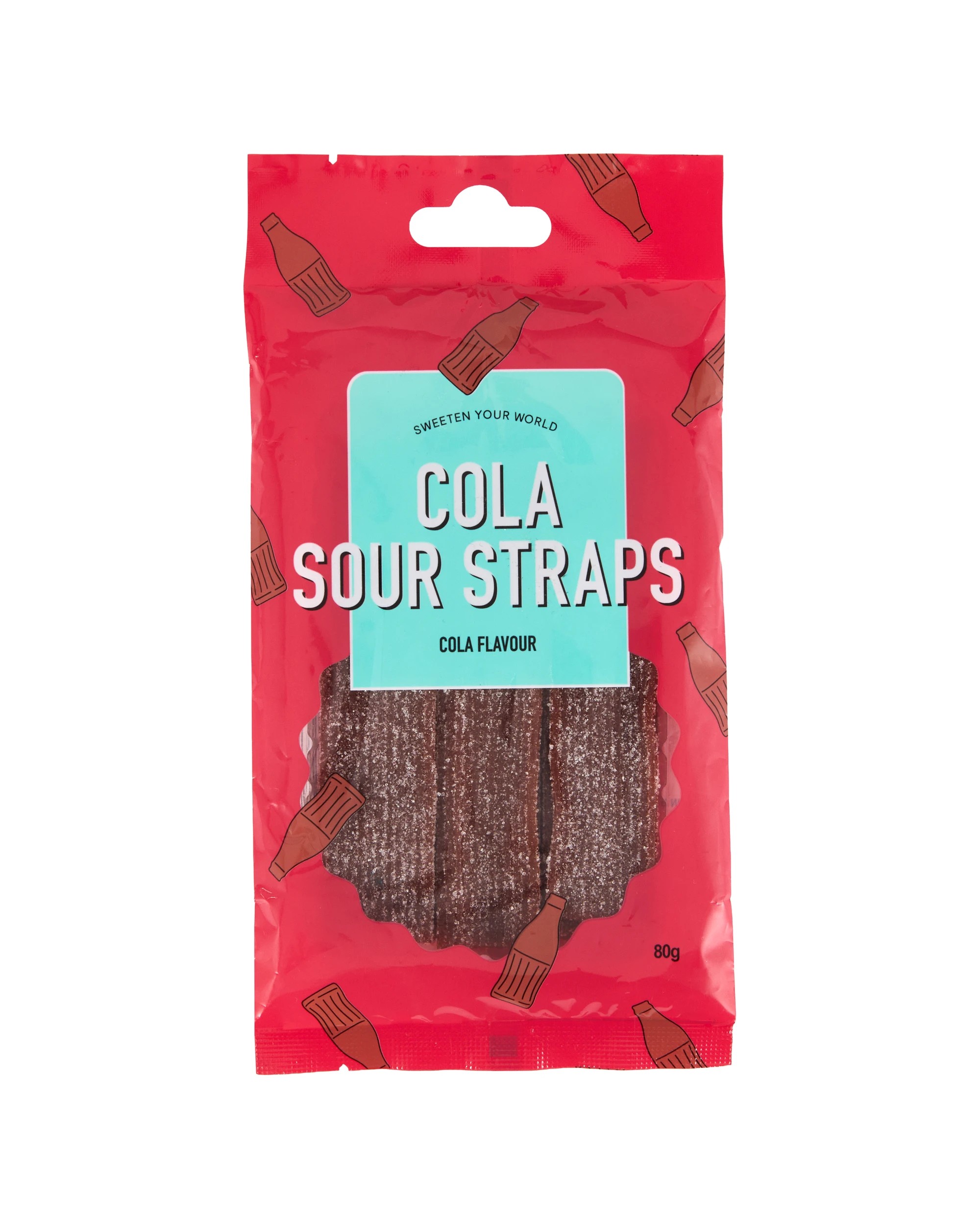 1 Cola Sour Straps 80g, 1 of 3