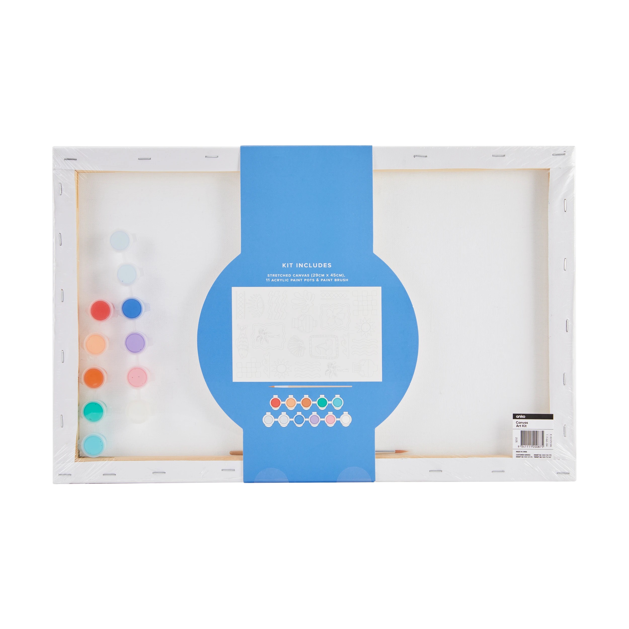 4 DIY Paint Your Own Canvas Art Kit - Mediterranean, 4 of 4