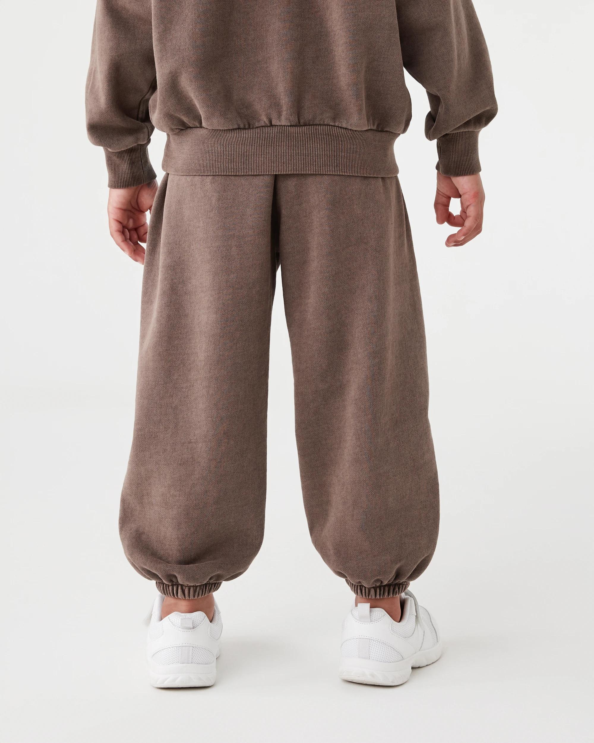 2 Washed Oversize Trackpants Mlky Brwn, 2 of 6