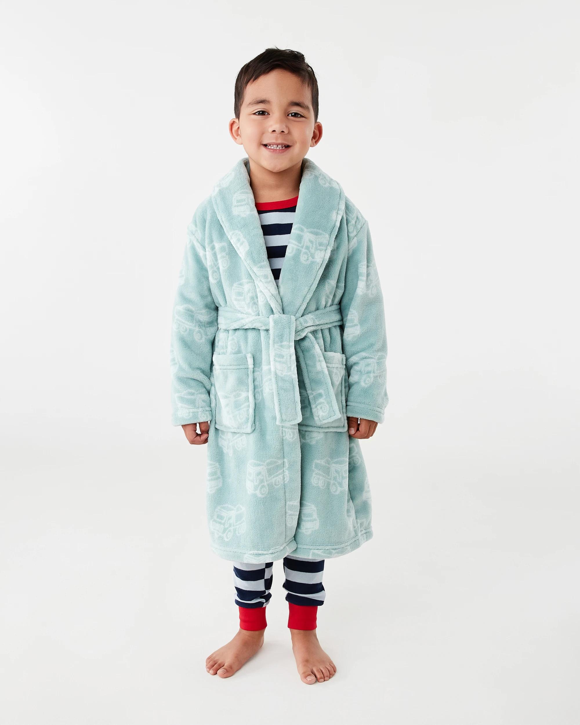 1 Printed Gown Blu Truck, 1 of 7